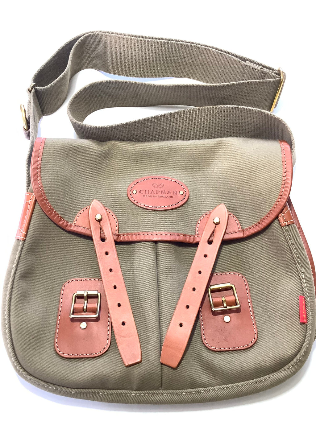 CHAPMANS “ Trout Fishers “ Canvas Leather Quality Bag