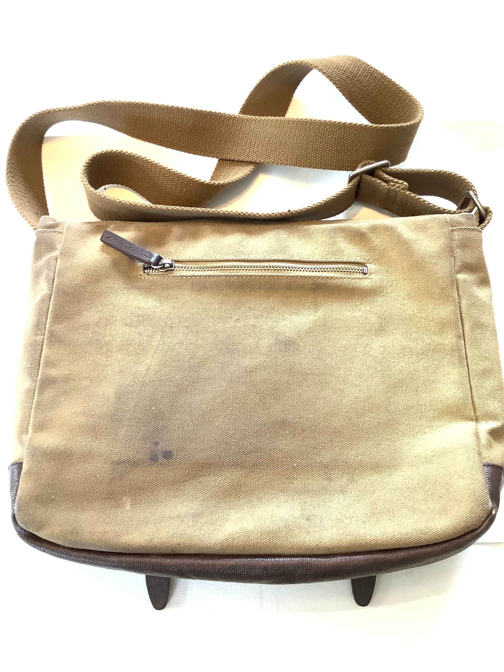 Good Quality Ally Capellino Canvas Leather Gents Shoulder Bag