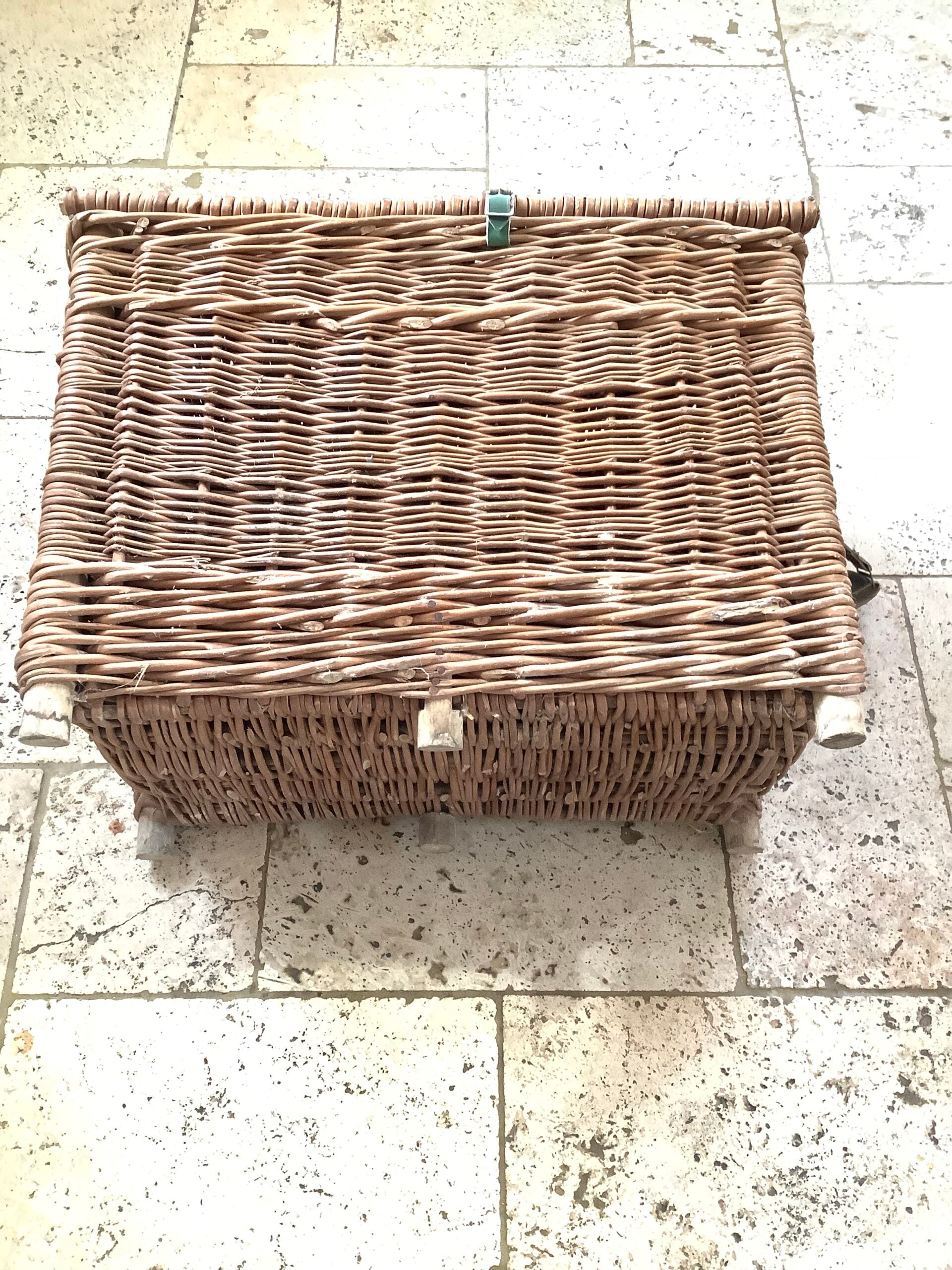Large Heavy Duty Hand Made Fisherman’s Seat Basket
