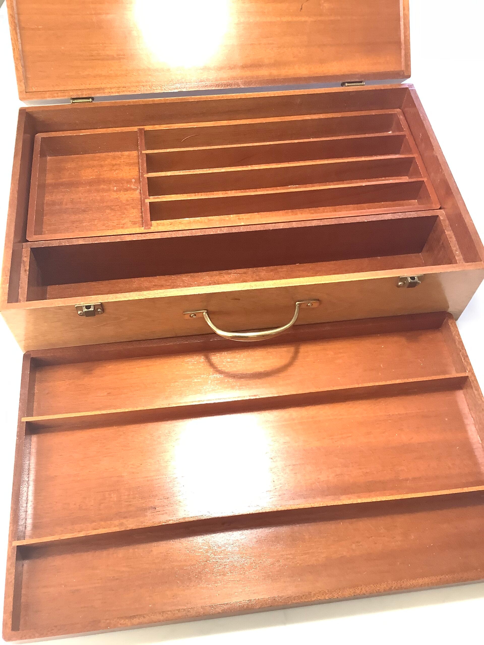 Richard Wheatley Large Mahogany Fly Tyers Cabinet