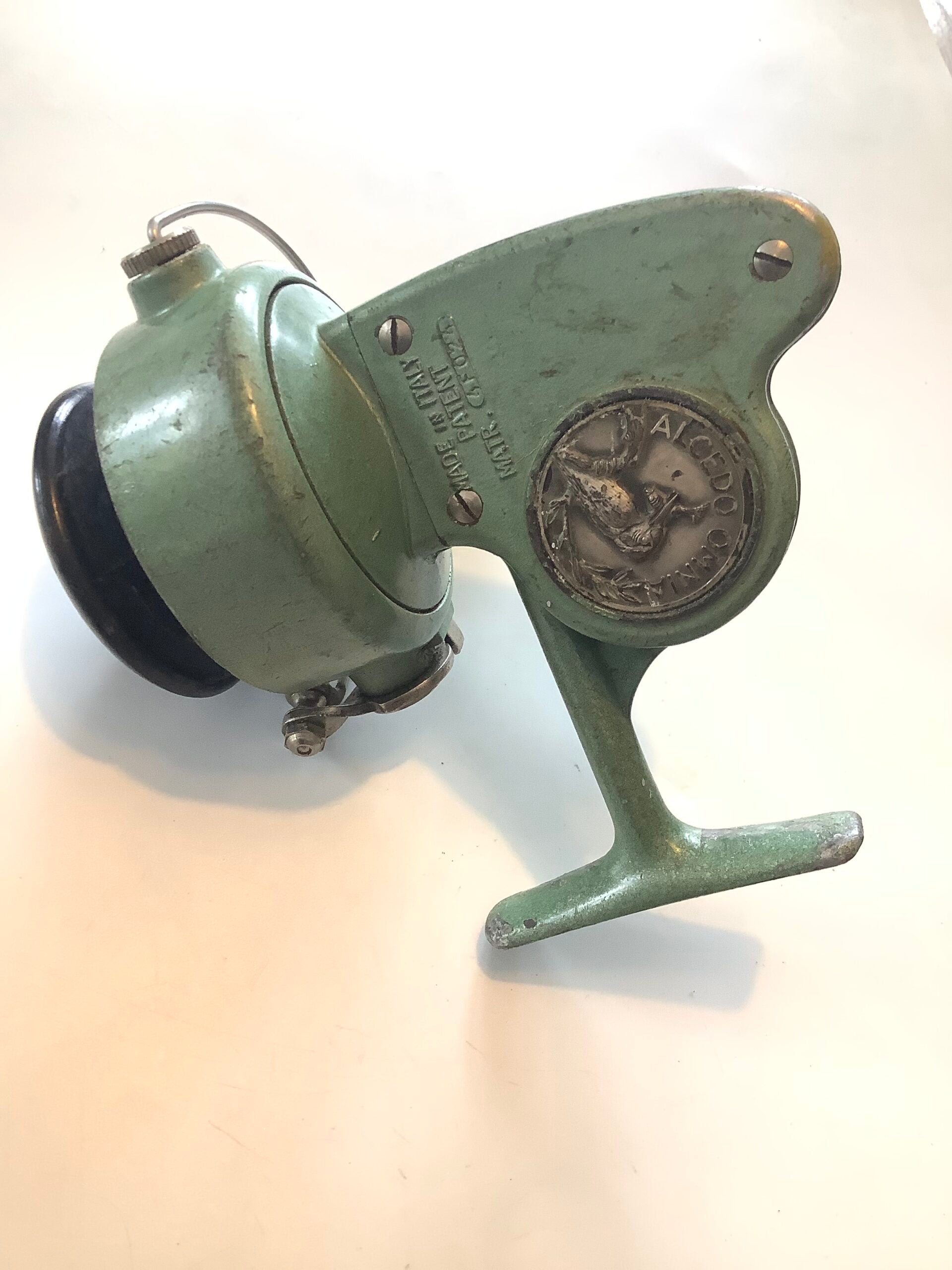 Rare Vintage Italian Alcedo Fixed Spool Reel