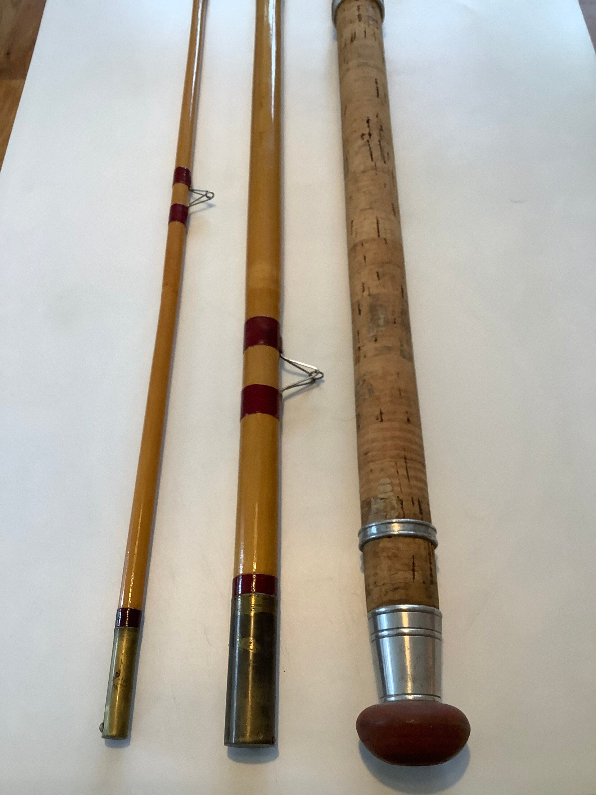 Rare Dawson’s of Bromley “Elaine” whole and built cane tip 14ft float rod