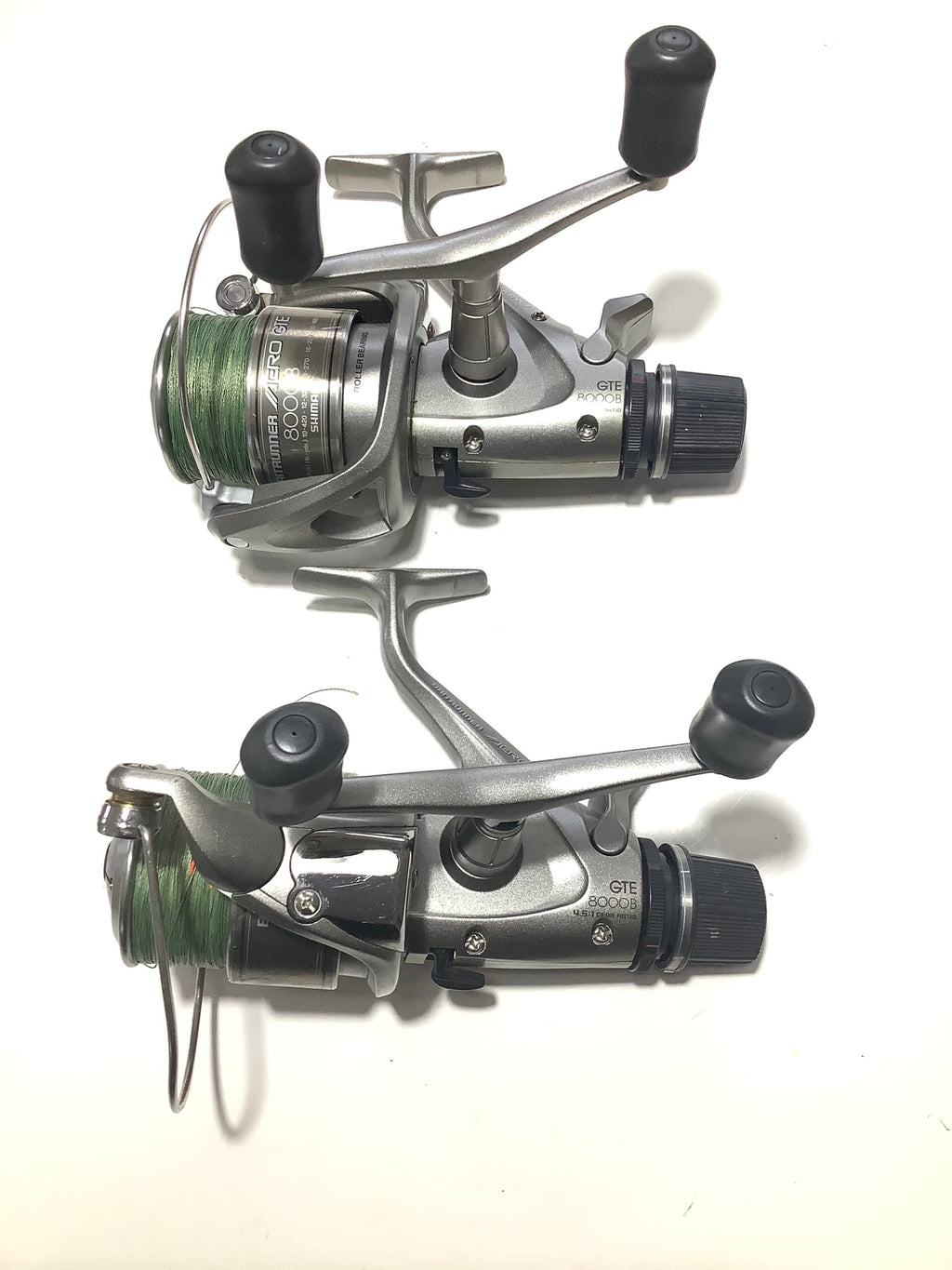 Pair of SHIMANO BAITRUNNER 8000 GTE AERO Reels UNIQUE – Antique & Vintage Fishing Tackle
