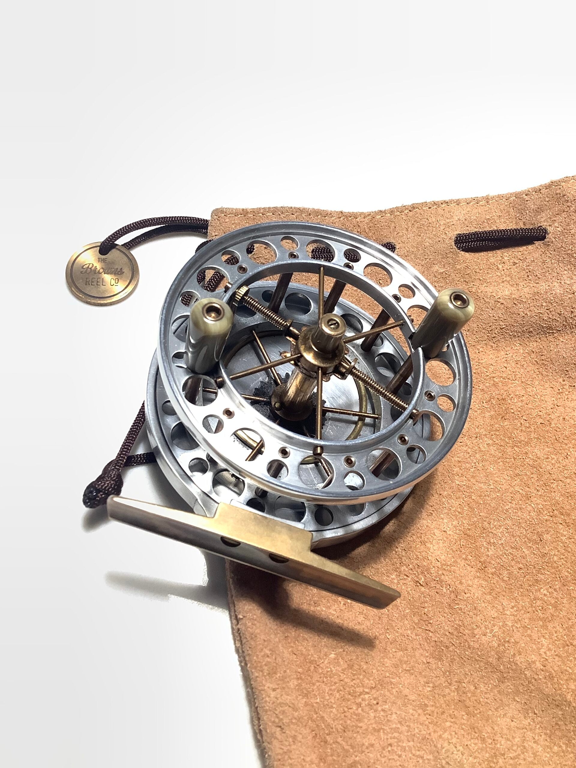 Very Rare THE BROWNS REEL Co Limited Edition 3 1/2” Double Ventilated Centrepin