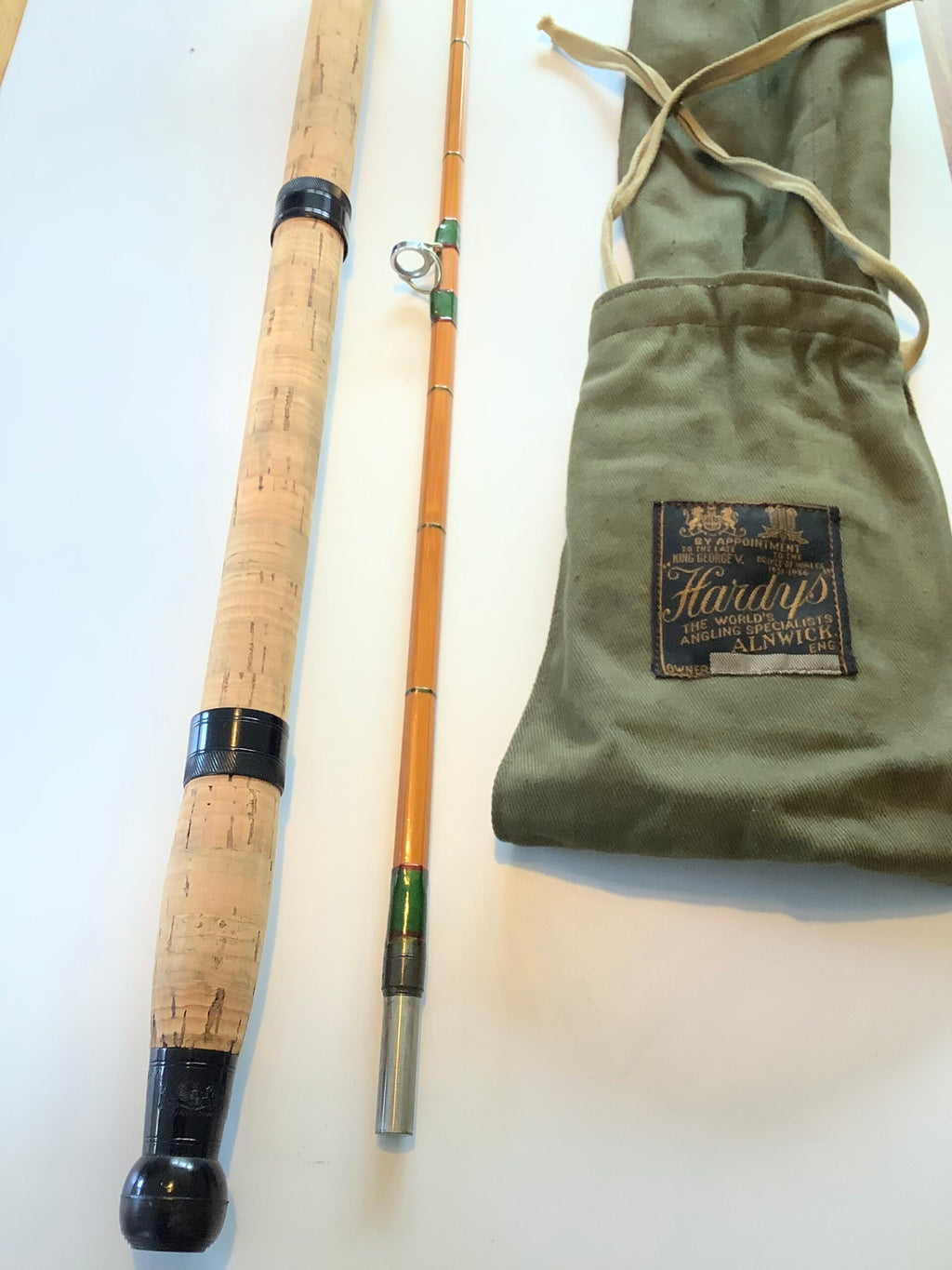 Scarce Hardy Bros “ The Hardy Wanless Sea Rod” 7ft palakona cane in excellent condition
