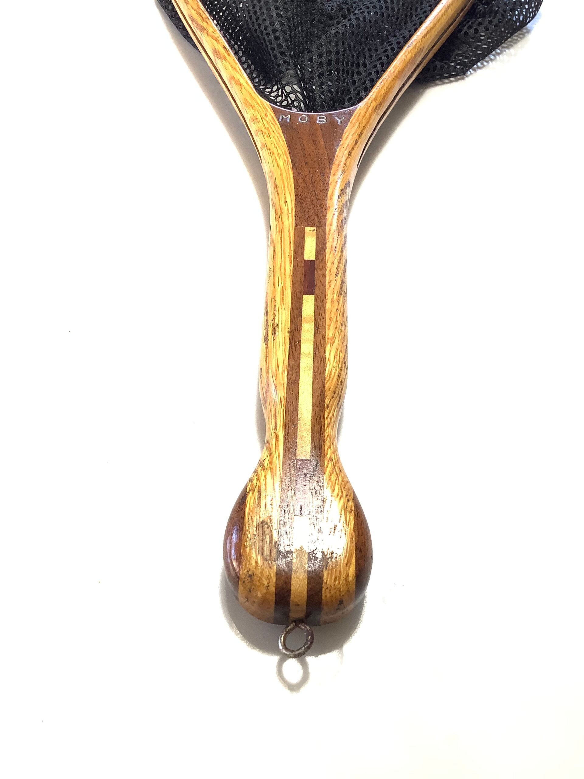 Best Canadian Quality Hand crafted Bent Ash/ hardwood framed MOBEY Trout Fishers Net