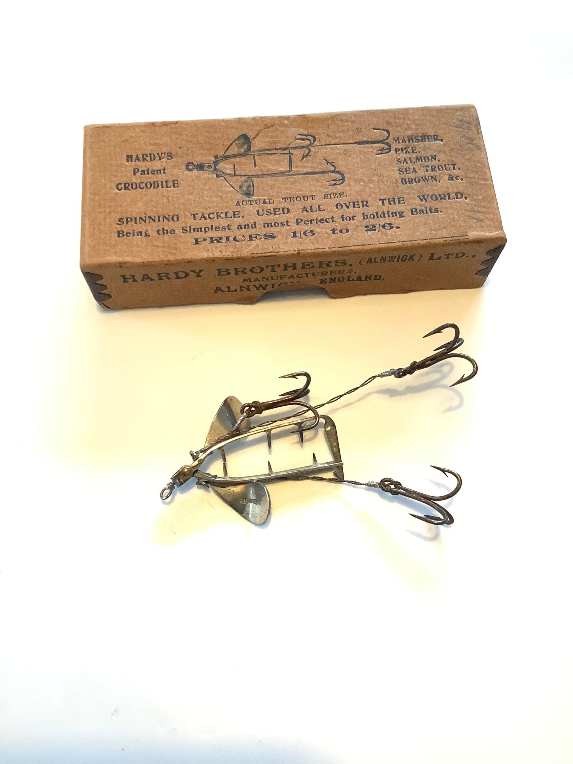 Antique Hardy Bros “ Crocodile” Bait lure unused.
