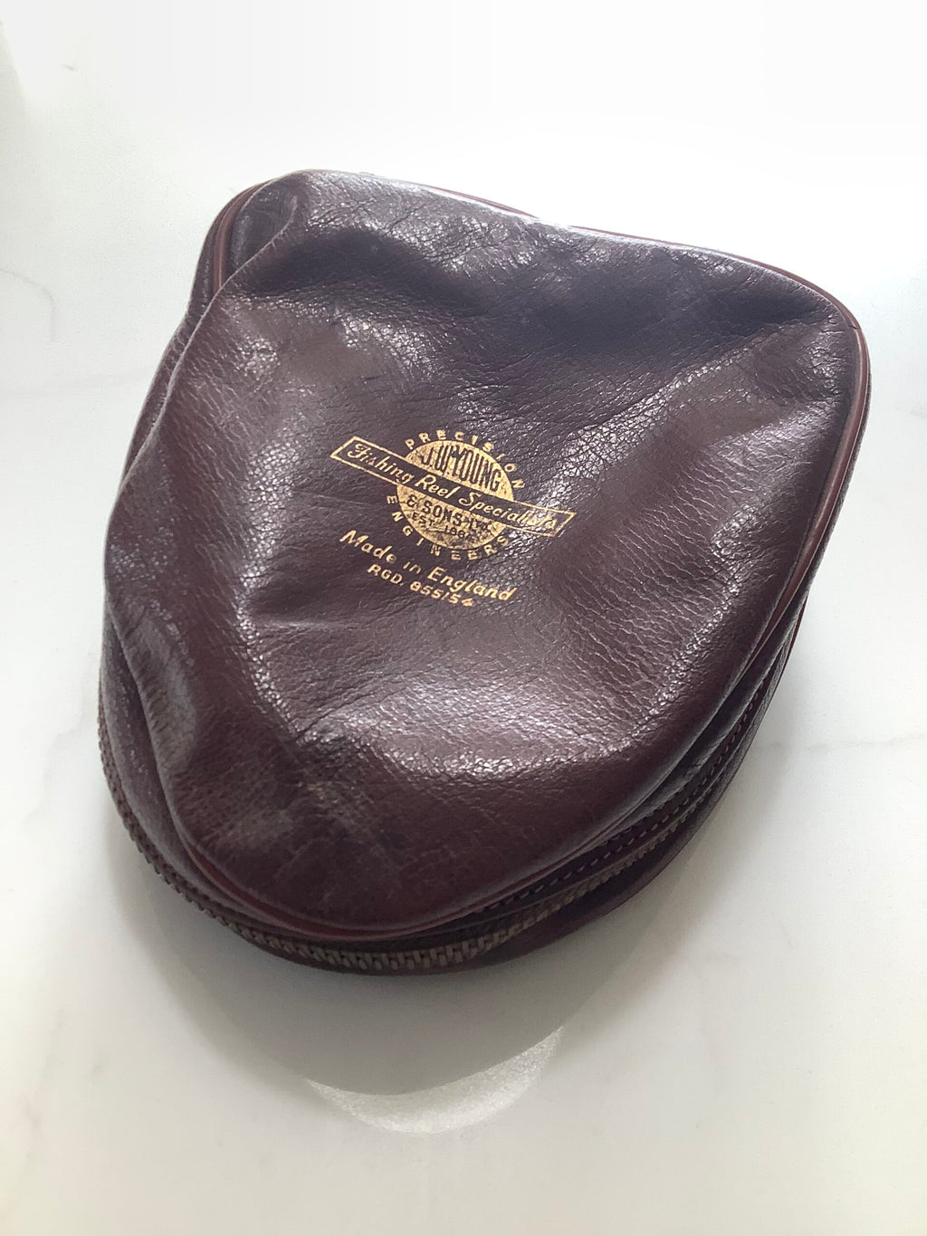Vintage Leather J.W YOUNGS Reel Case