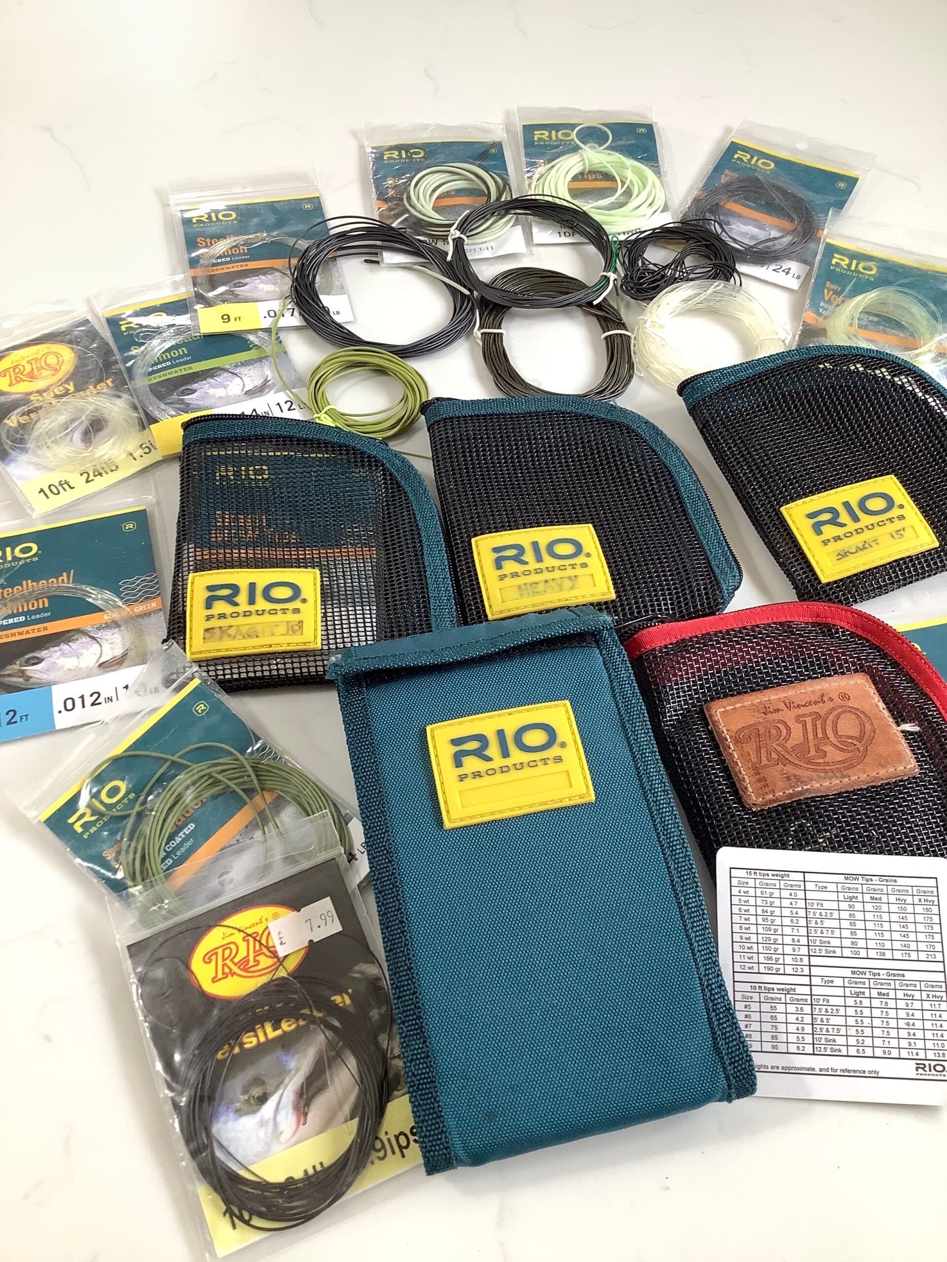 A Job Lot Of RIO Wallets Tapered leaders, some unused all good to fish…