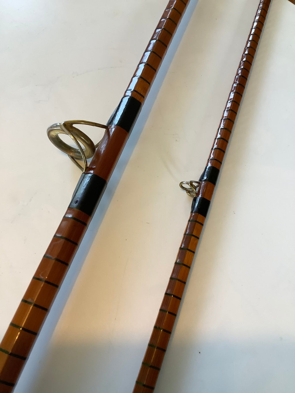 A Rare early B.James S/U MKIV pre-production model 10ft with dark green silk whippings