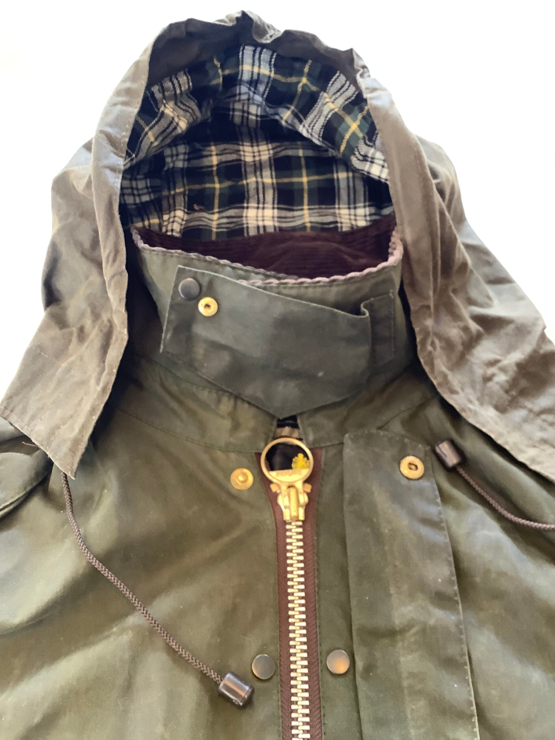 Vintage Barbour Bedale Wax Jacket With Hood