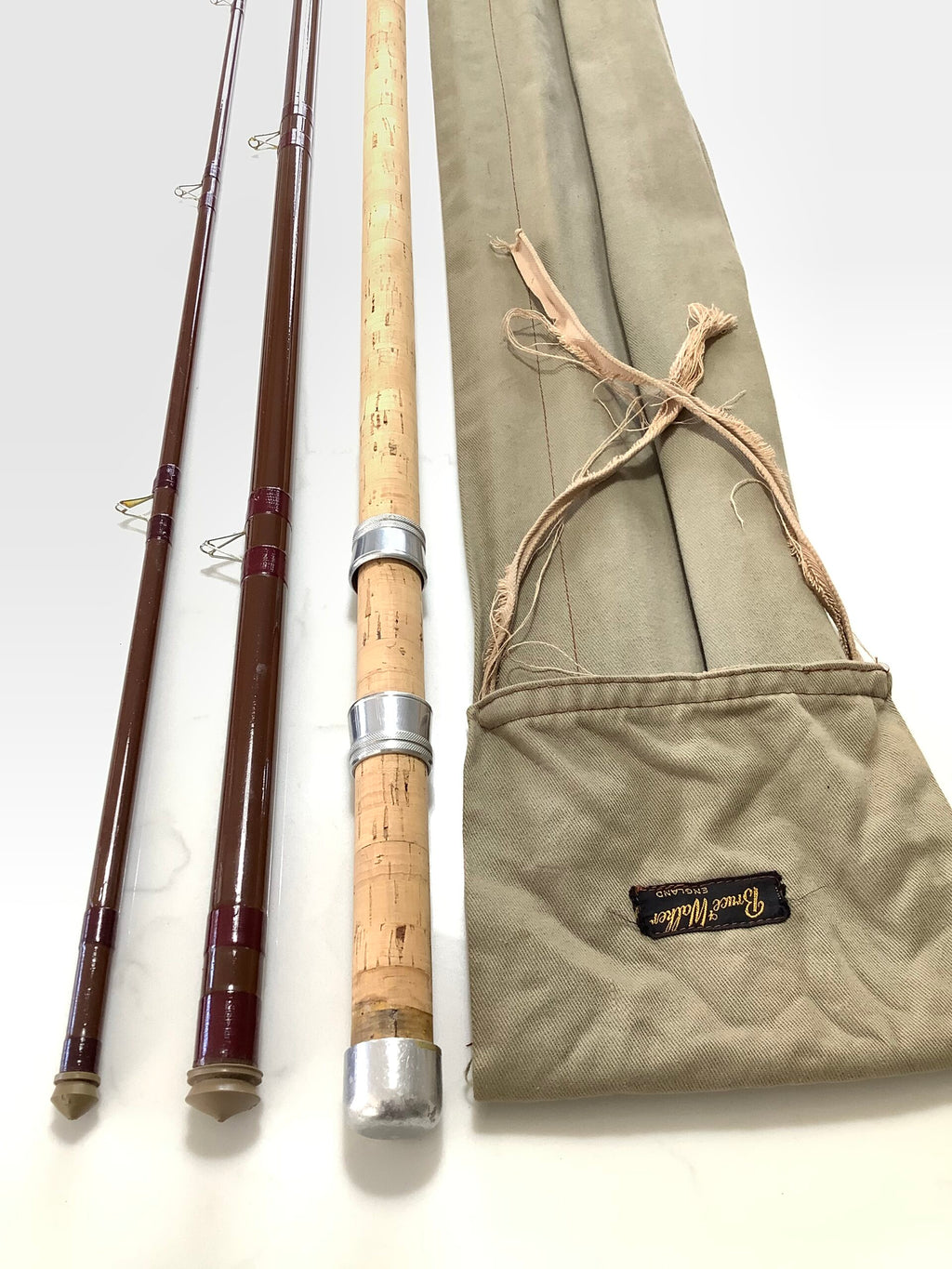 Vintage BRUCE WALKER  With B. JAMES Float Rod 13ft