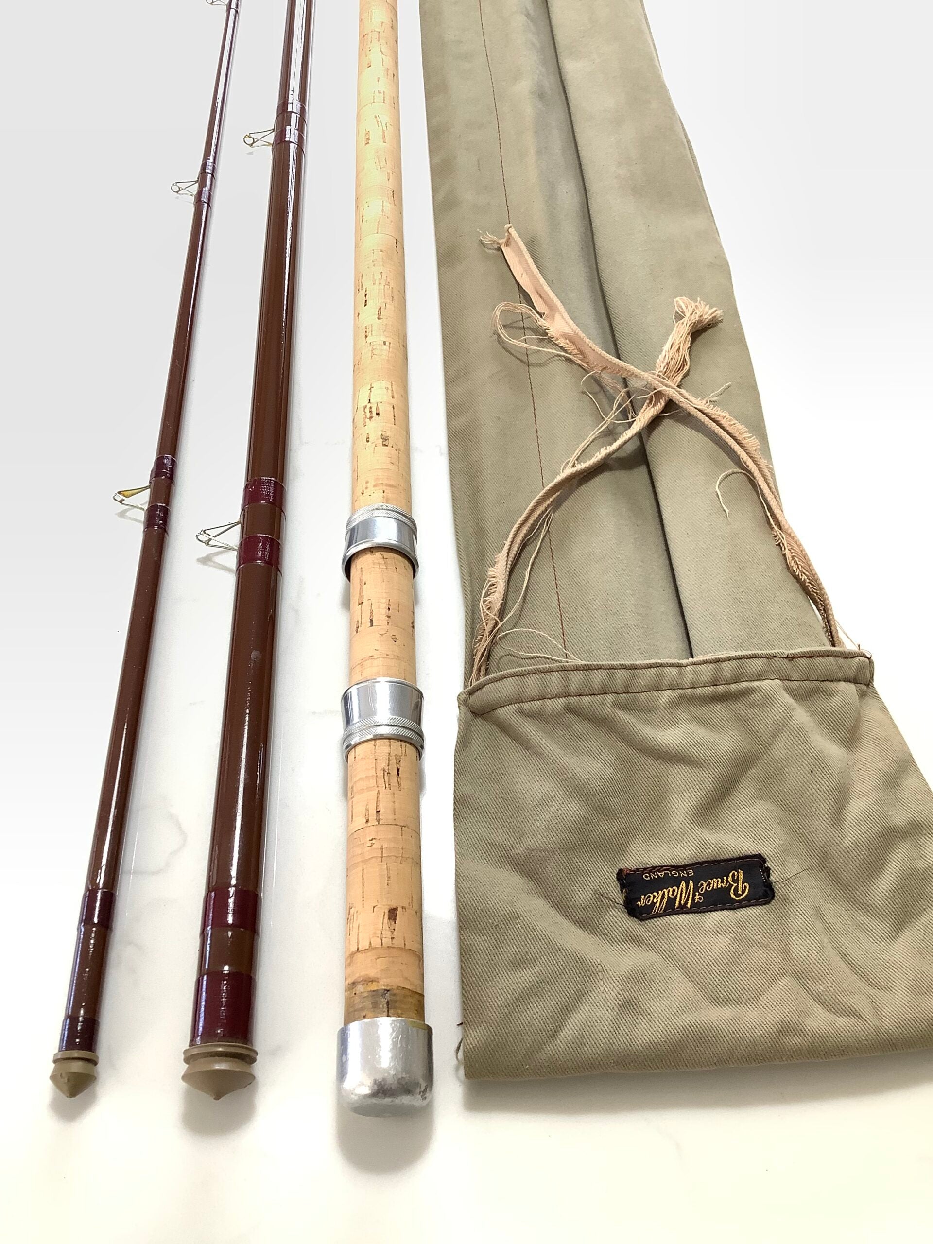 Vintage BRUCE WALKER  With B. JAMES Float Rod 13ft