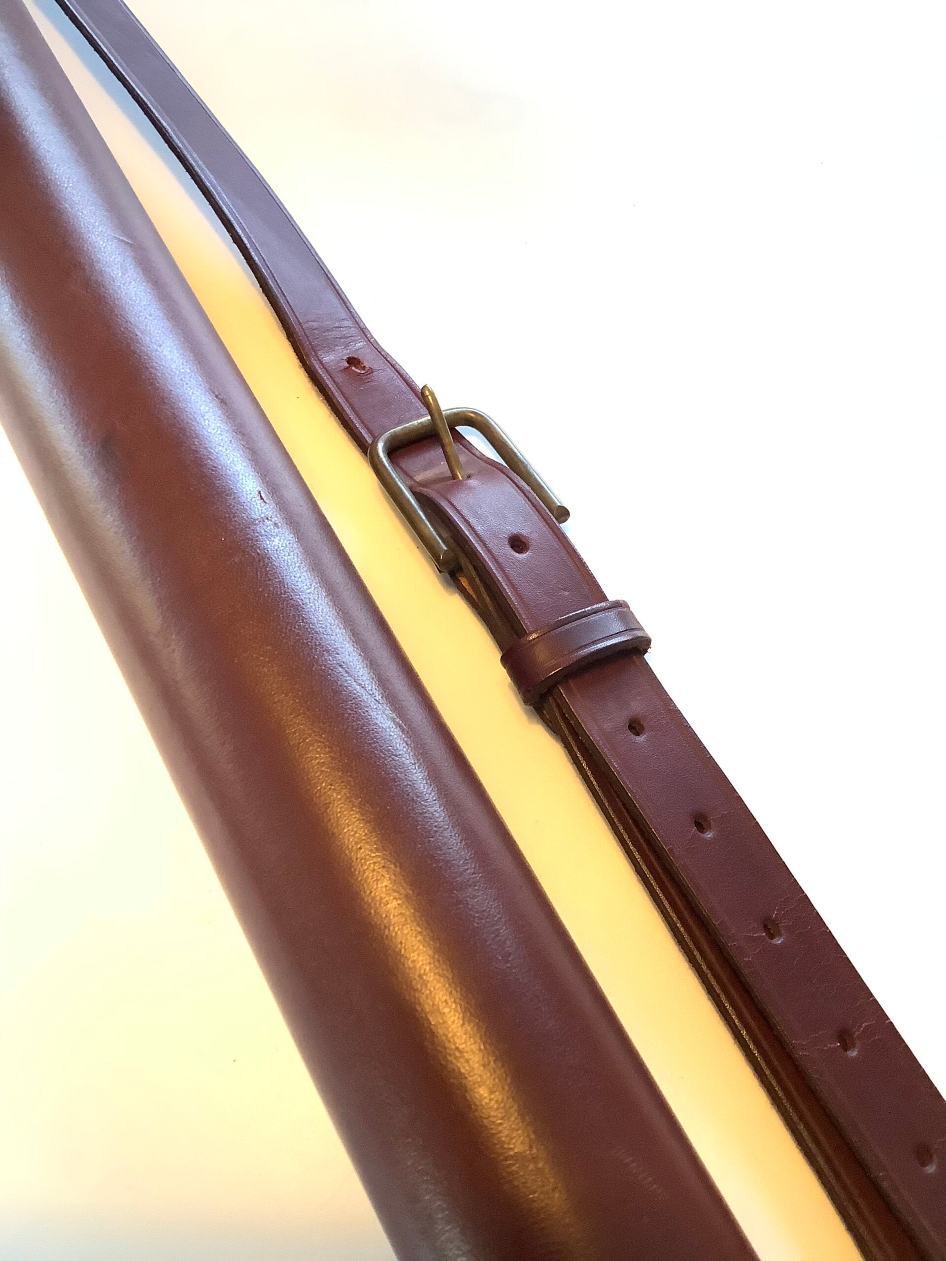 Bespoke hand made leather rod carrying protector