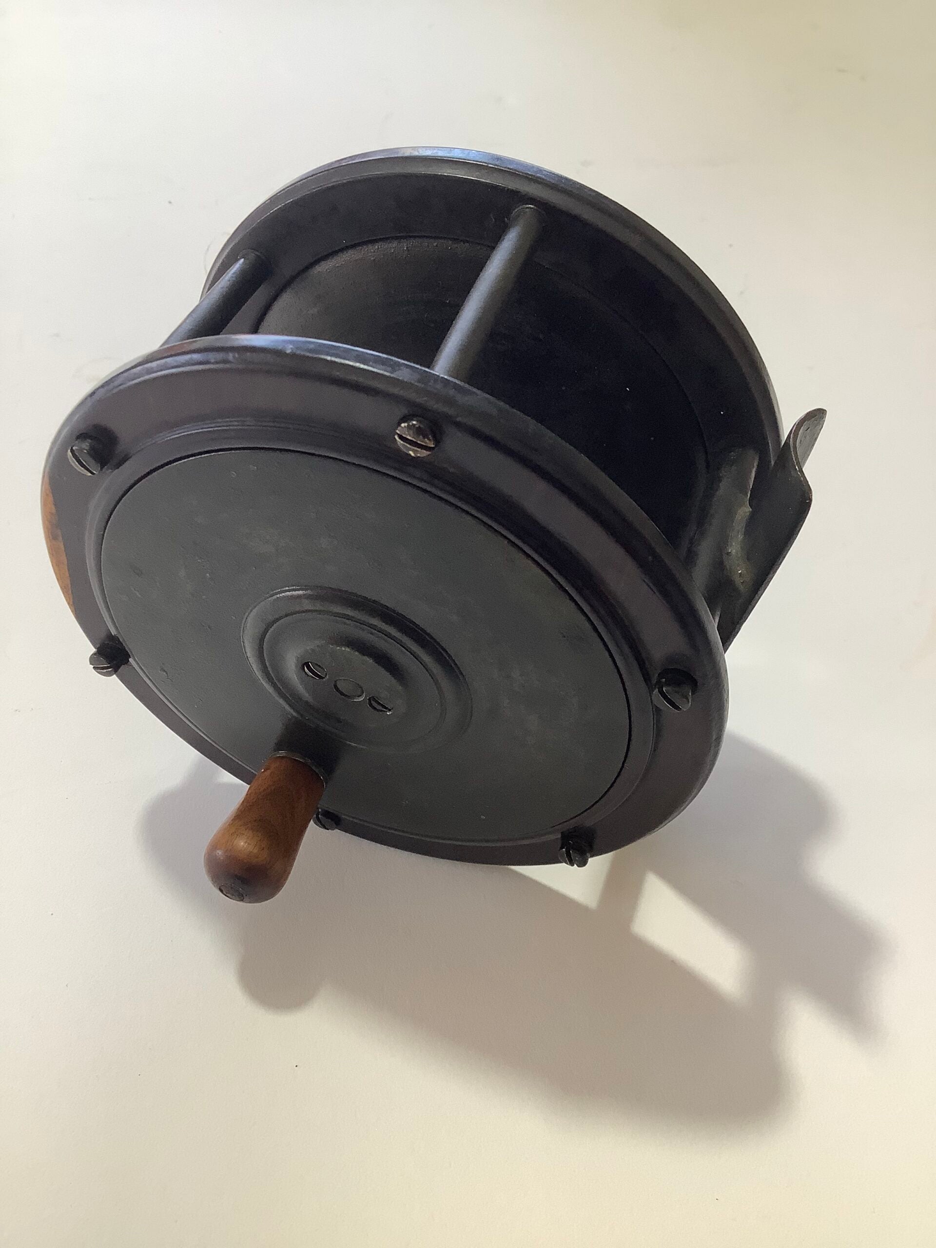 Antique Perth Salmon Fly Reel 4 1/2” Wide Drum