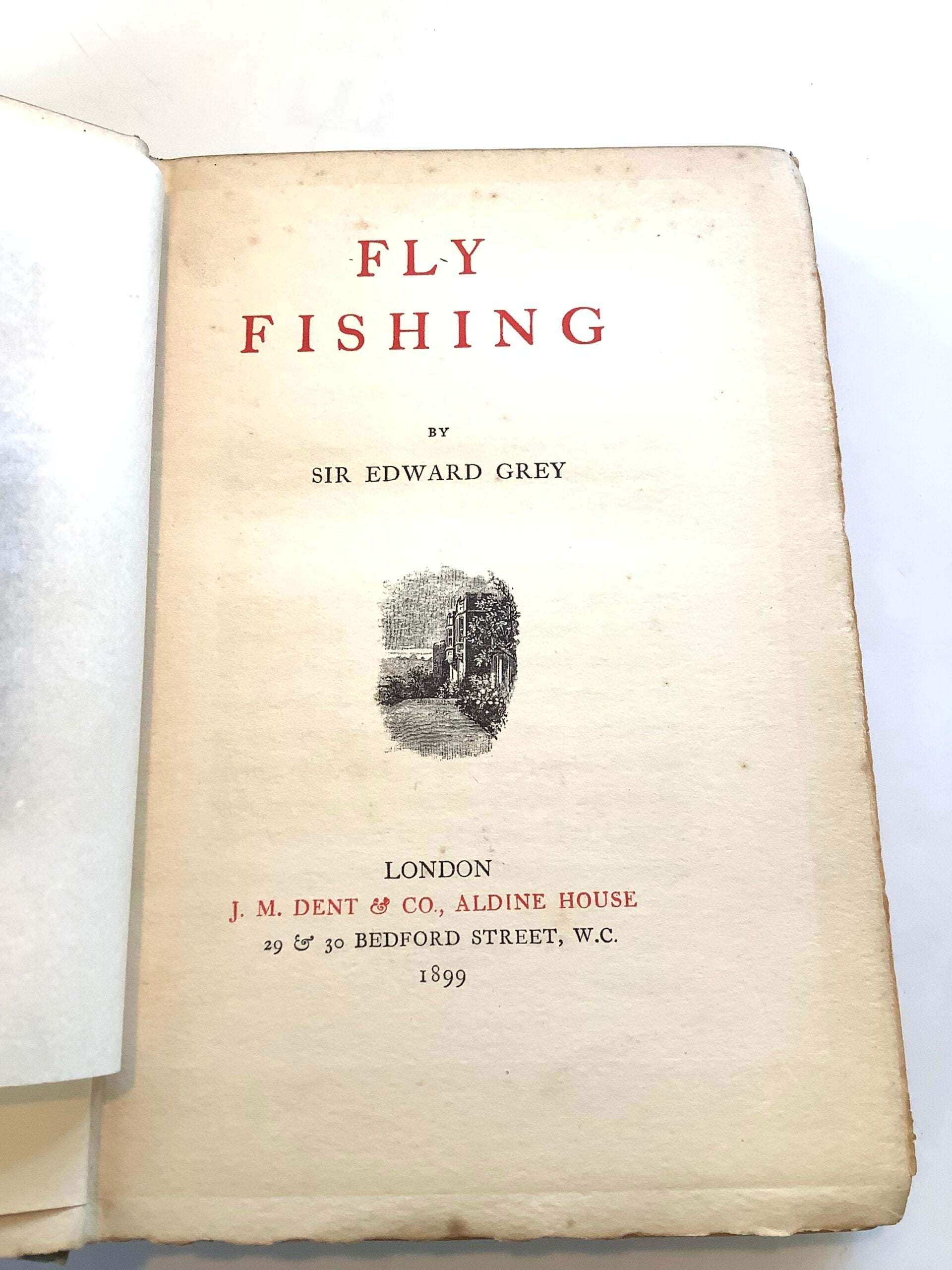 Antique book by Grey Sir Edward, Fly Fishing. 1899 edition