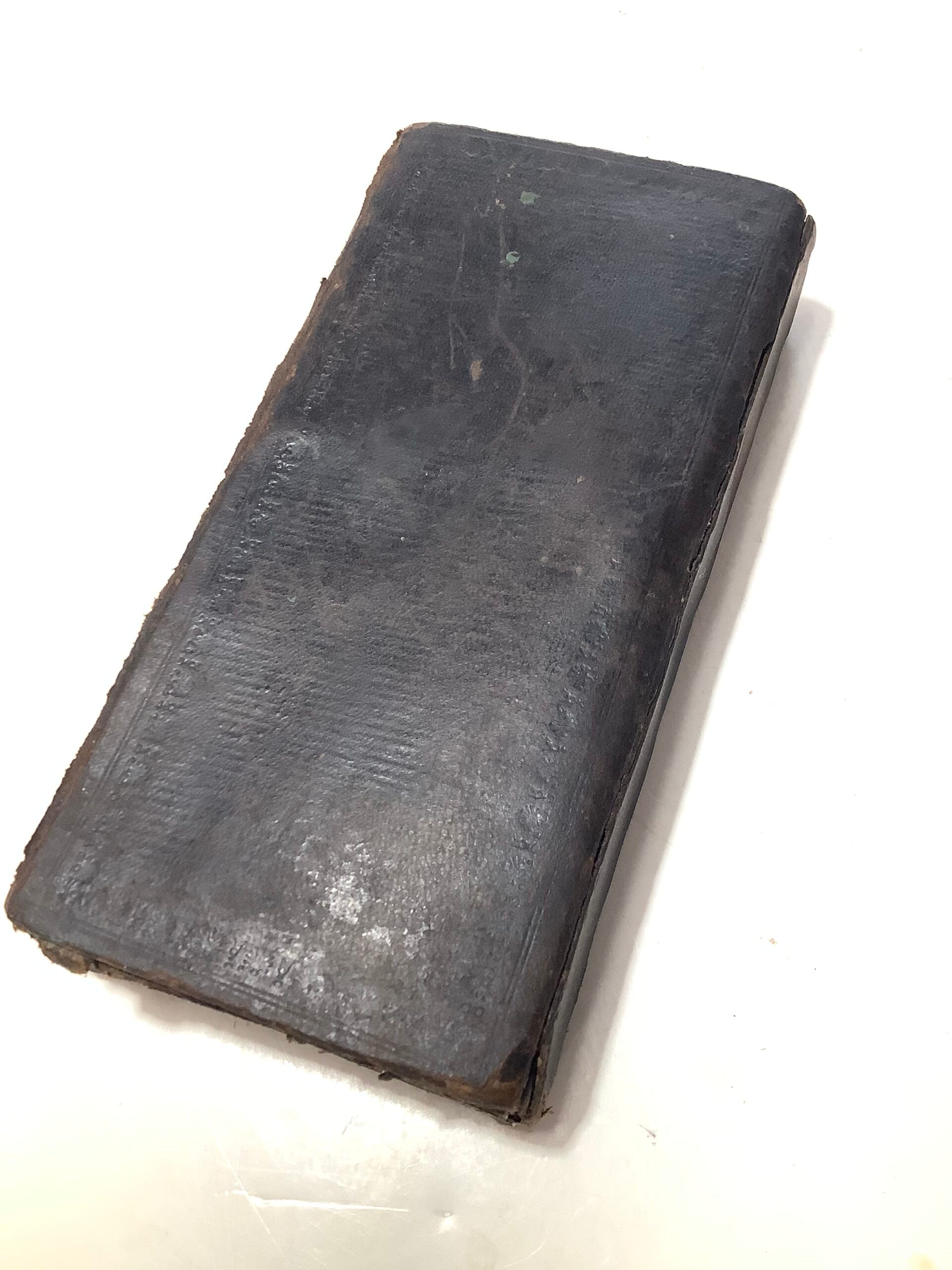 Very Rare Antique circa .1800s LONDON TAPER QUILL  Float Winder with Leather Case/Wallet