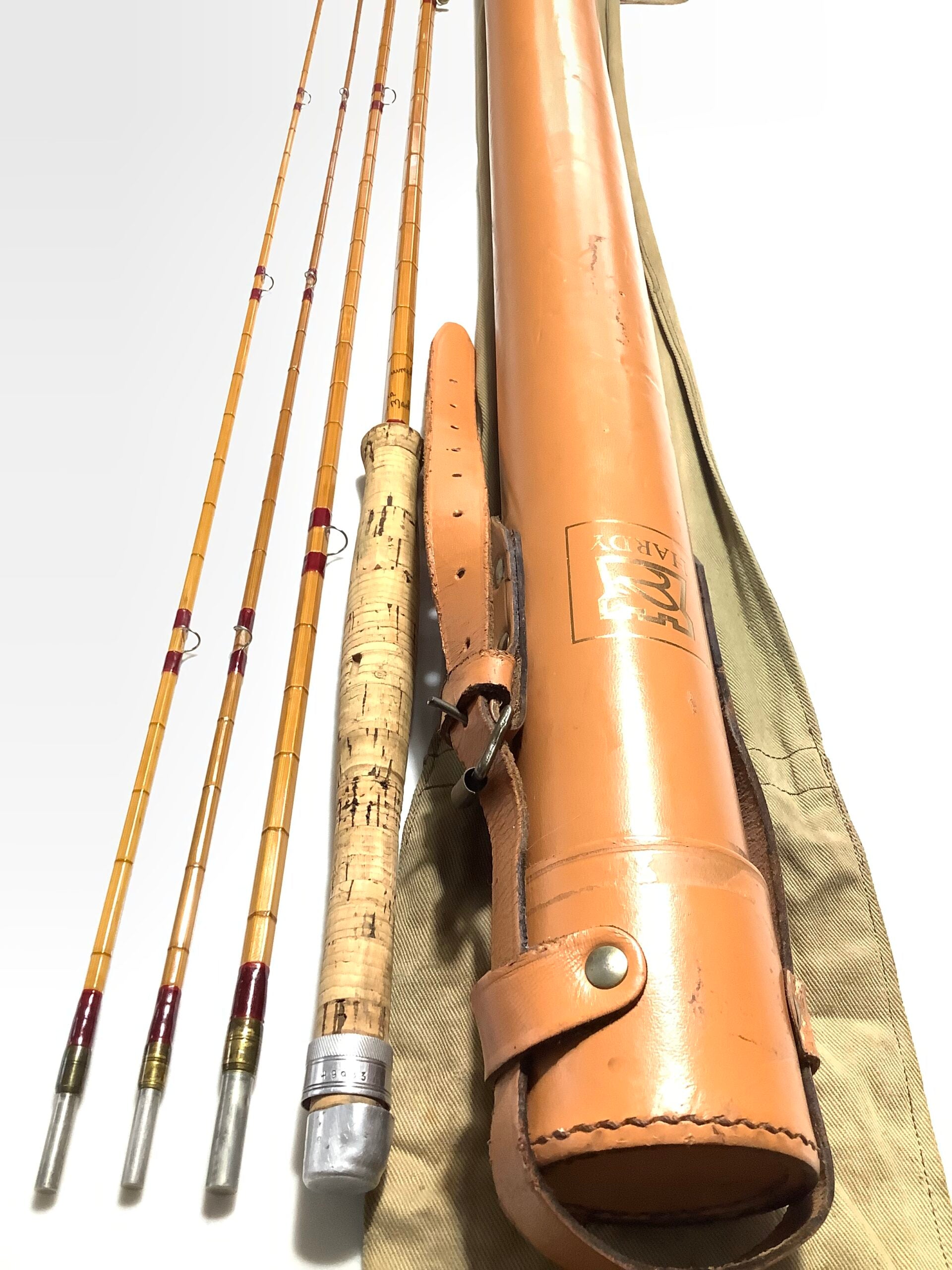 Hardy Bros J.J.H TRIUMPH 8ft 9” Palakona Fly Rod with twin Tips Leather Case