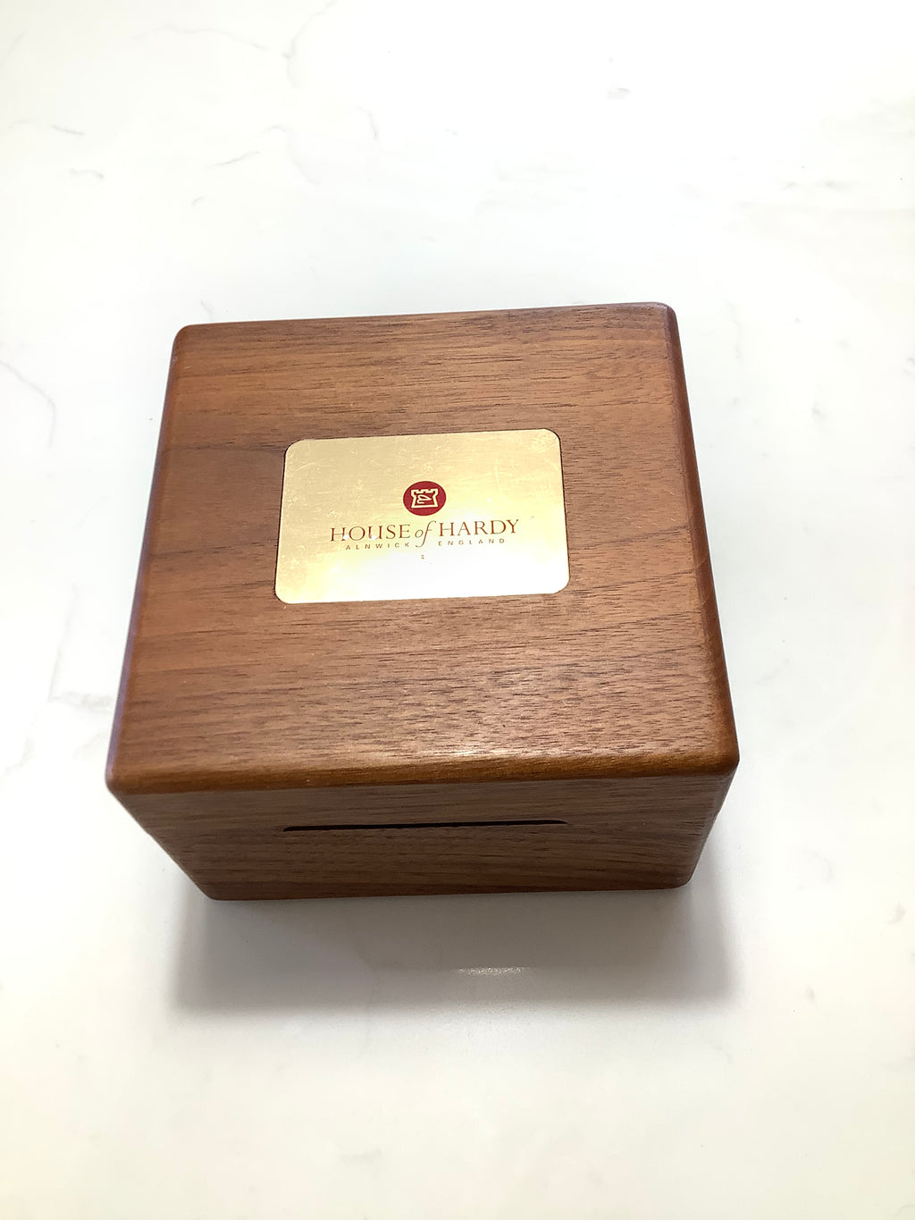 New Hardy Bros Walnut Presentation Reel Box