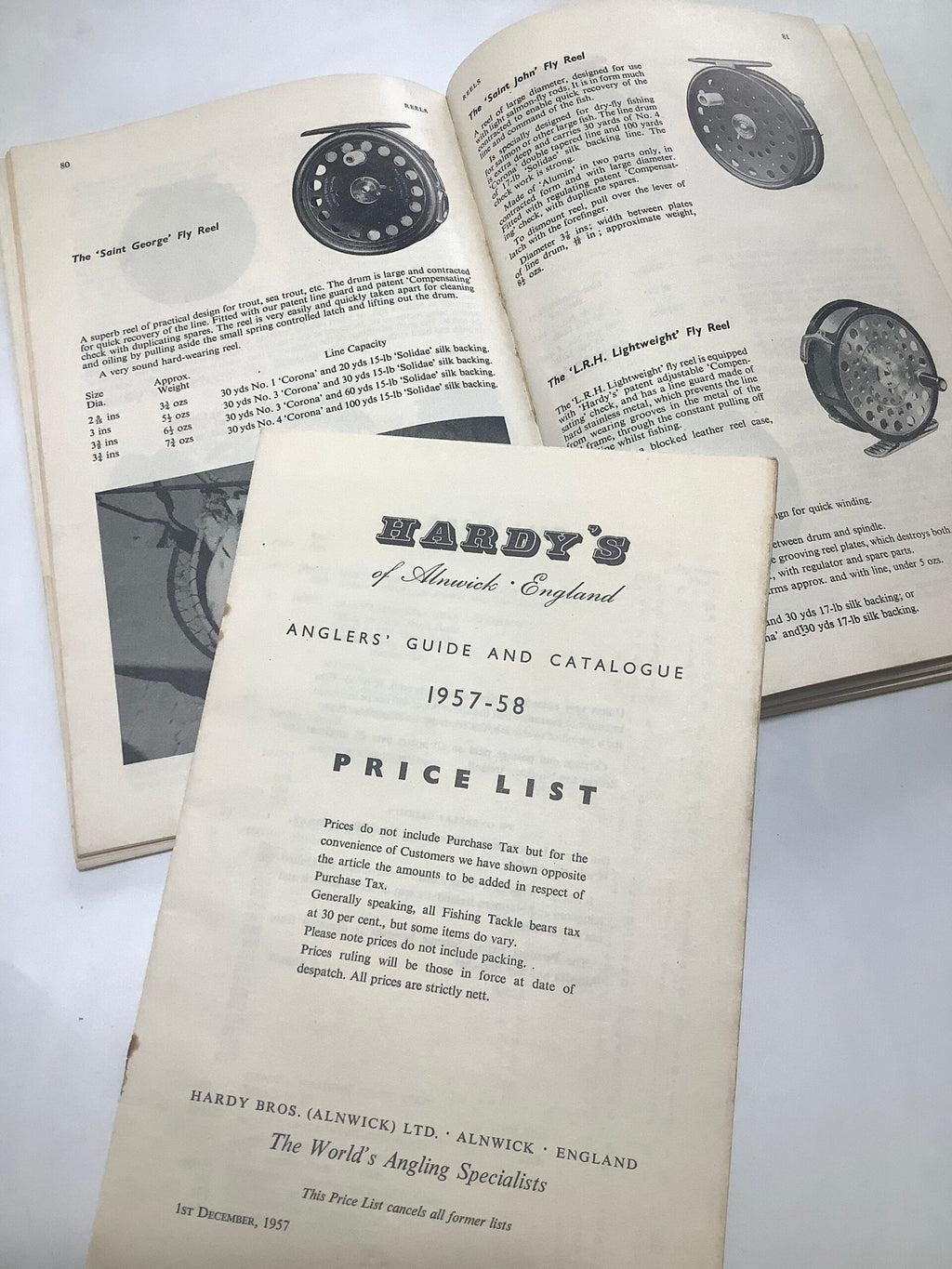 Hardy Bros 1958 Anglers Guide