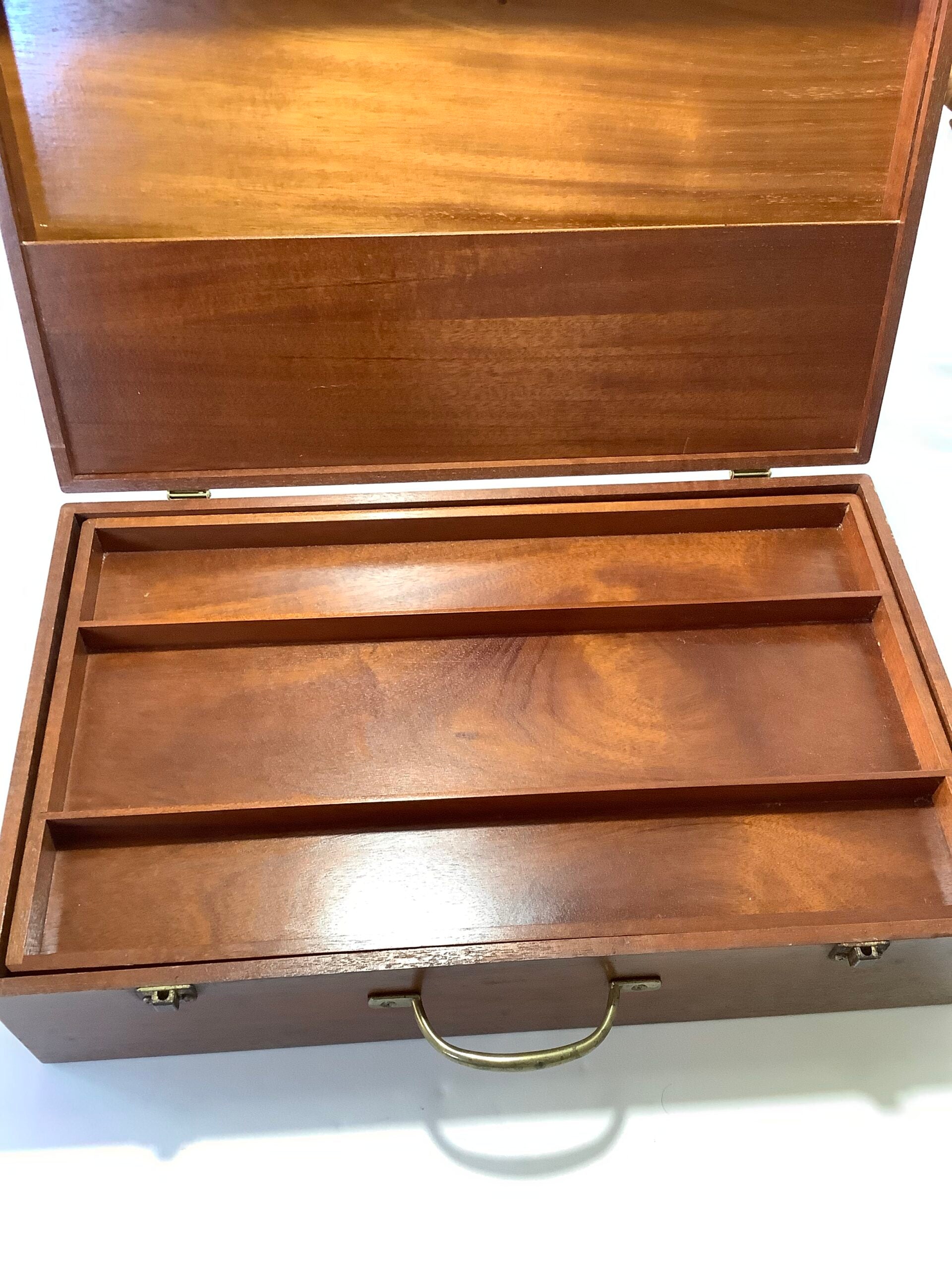 Very Rare Vintage Richard Wheatley Mahogany Fly Tyers Cabinet