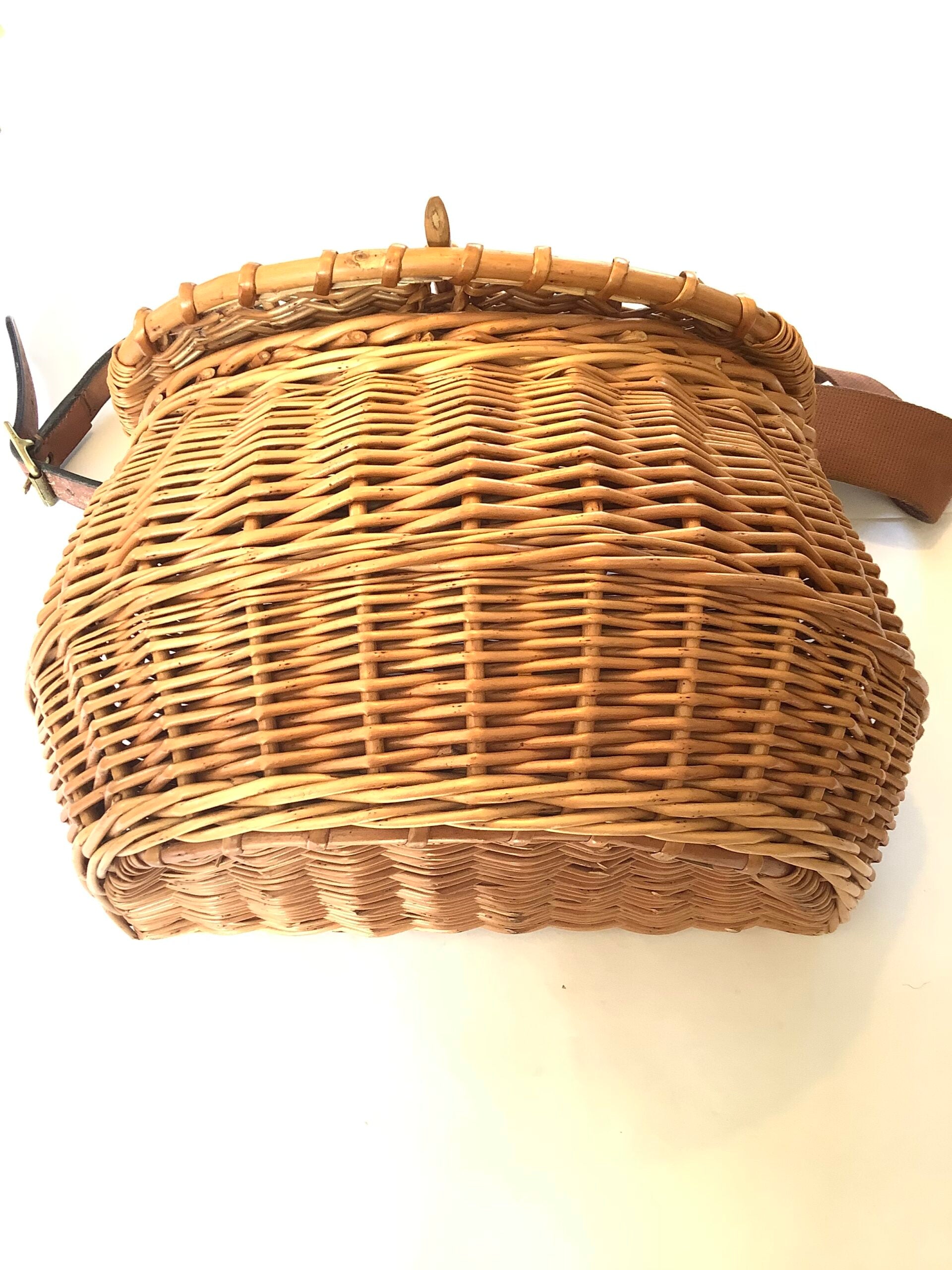 A Norfolk Basket Company Hand crafted Fisherman’s Creel