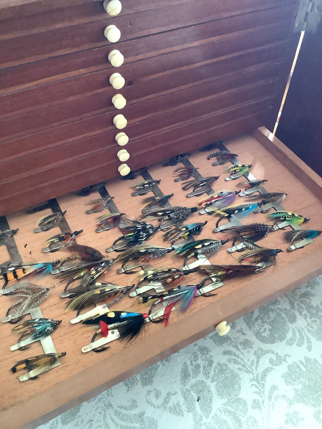 Very Rare Antique J.Bernard of London Fly Cabinet