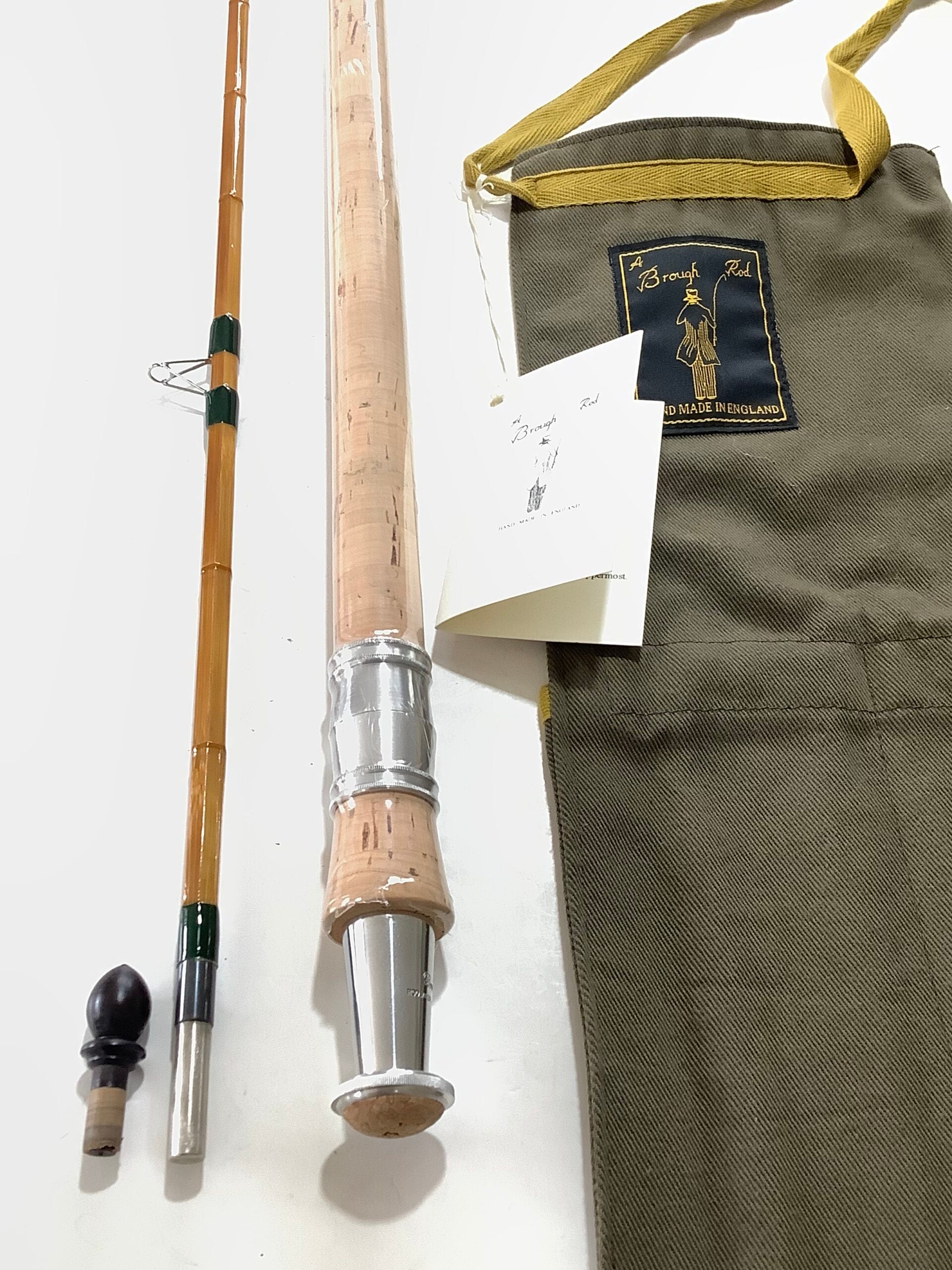 New Unused JOHN BROUGH “ Roach Superior “ 11ft Built CANE Rod