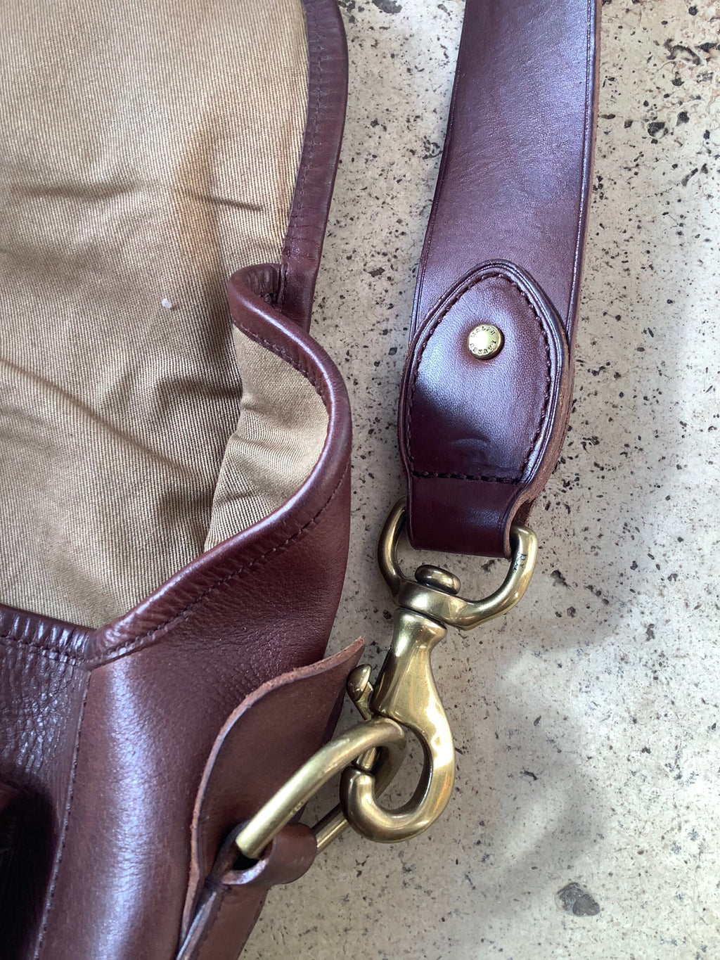 Rare Ralph Lauren “Heritage Fisherman’s” Bag Full leather New with Tags