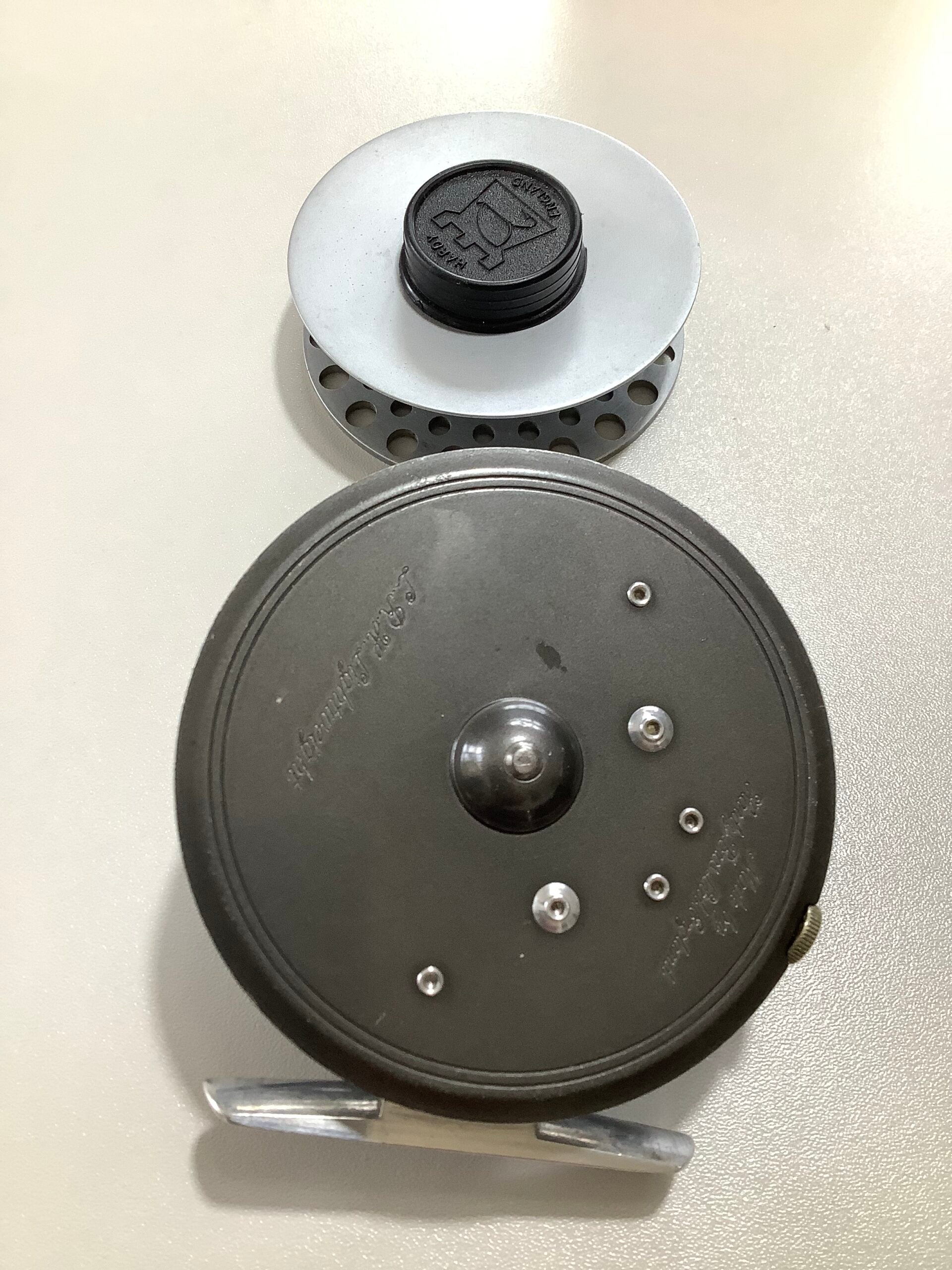 Scarce HARDY BROS LRH Lightweight MULTIPIER Fly Reel + Spare Spool