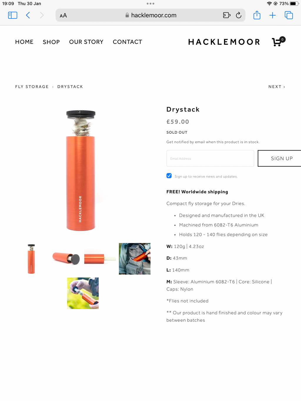 New concept HACKLEMOOR Fly Holder with a good selection of Flies