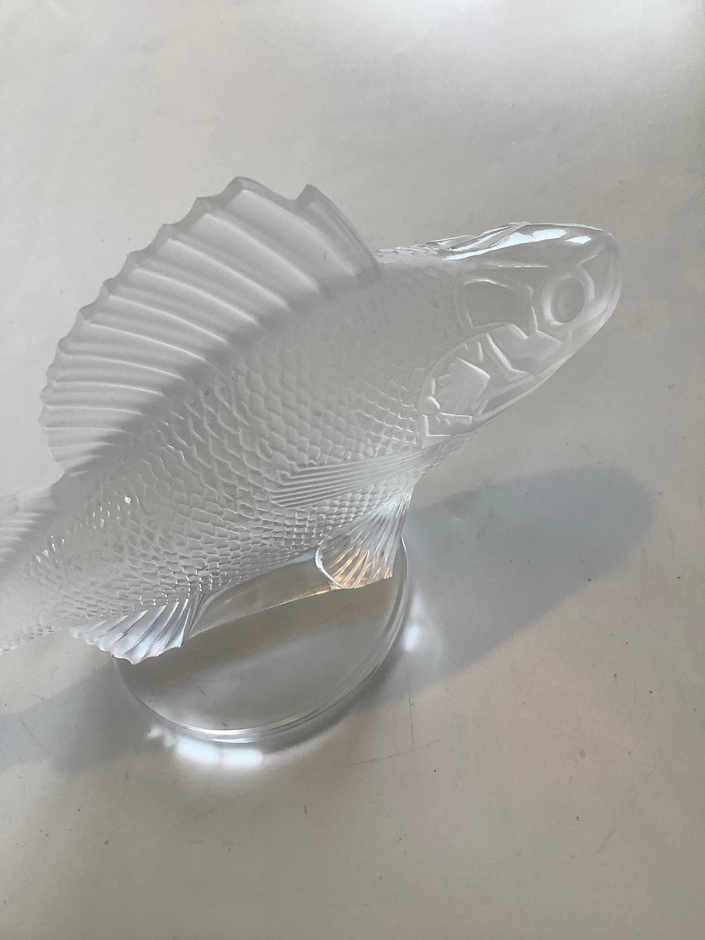Lalique of France Frosted Crystal Perch