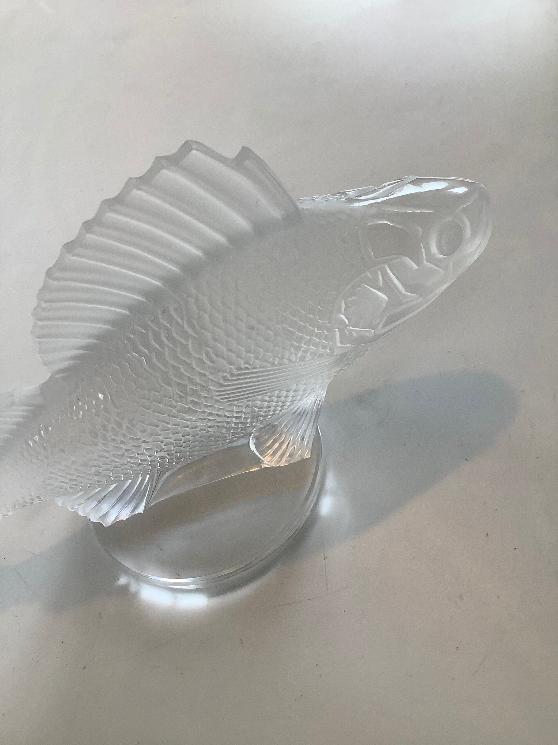 Lalique of France Frosted Crystal Perch