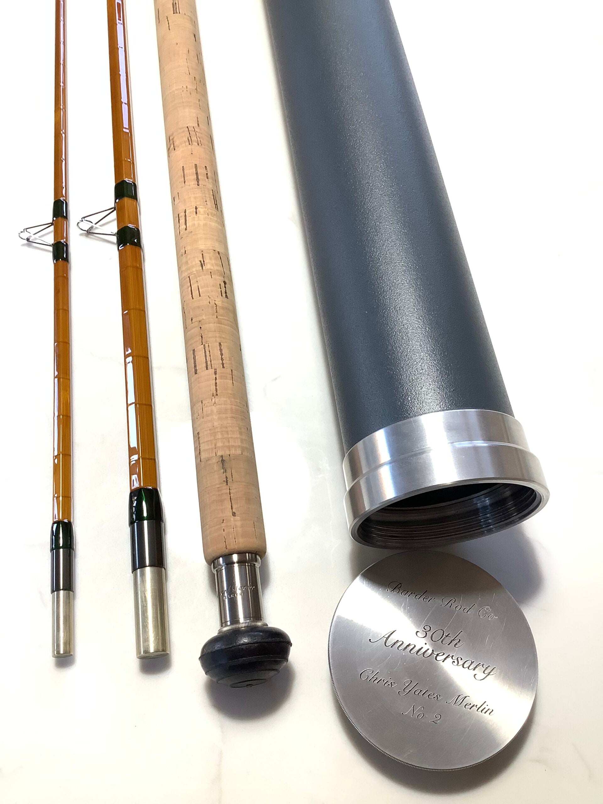 Rare Limited Edition Edward Barder “ 30th ANNIVERSARY  “ MERLIN” Rod MINT unused.