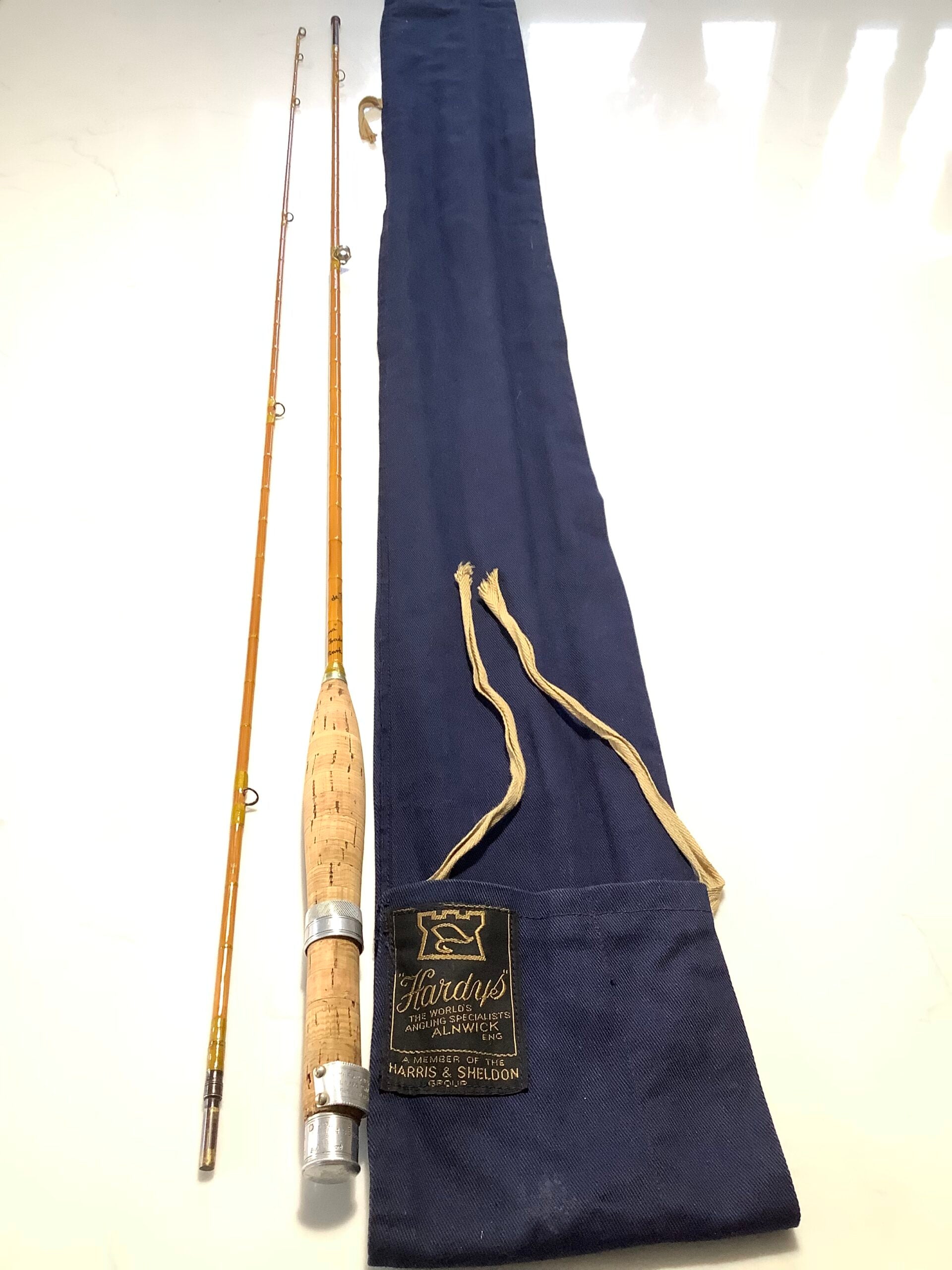 Rarest Smallest size 6 ft 6” Hardy Bros CC DE FRANCE Built Cane Fly Rod