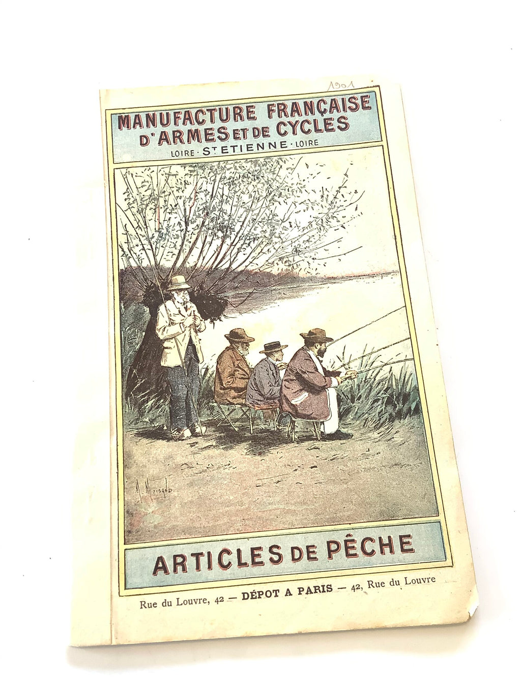 Very Rare circa 1890s French Fishing Tackle Catalogue including GREGORY lures
