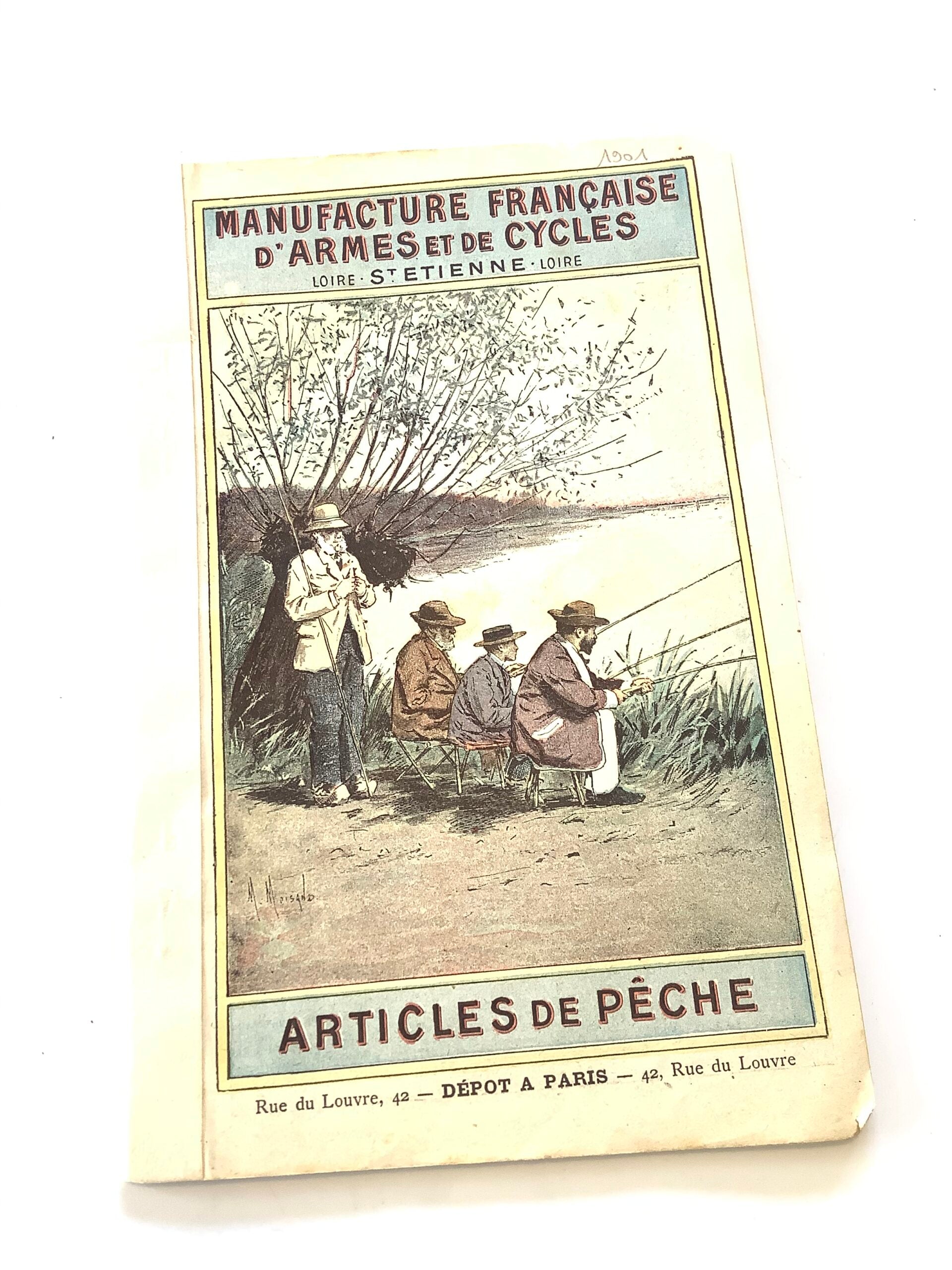 Very Rare circa 1890s French Fishing Tackle Catalogue including GREGORY lures