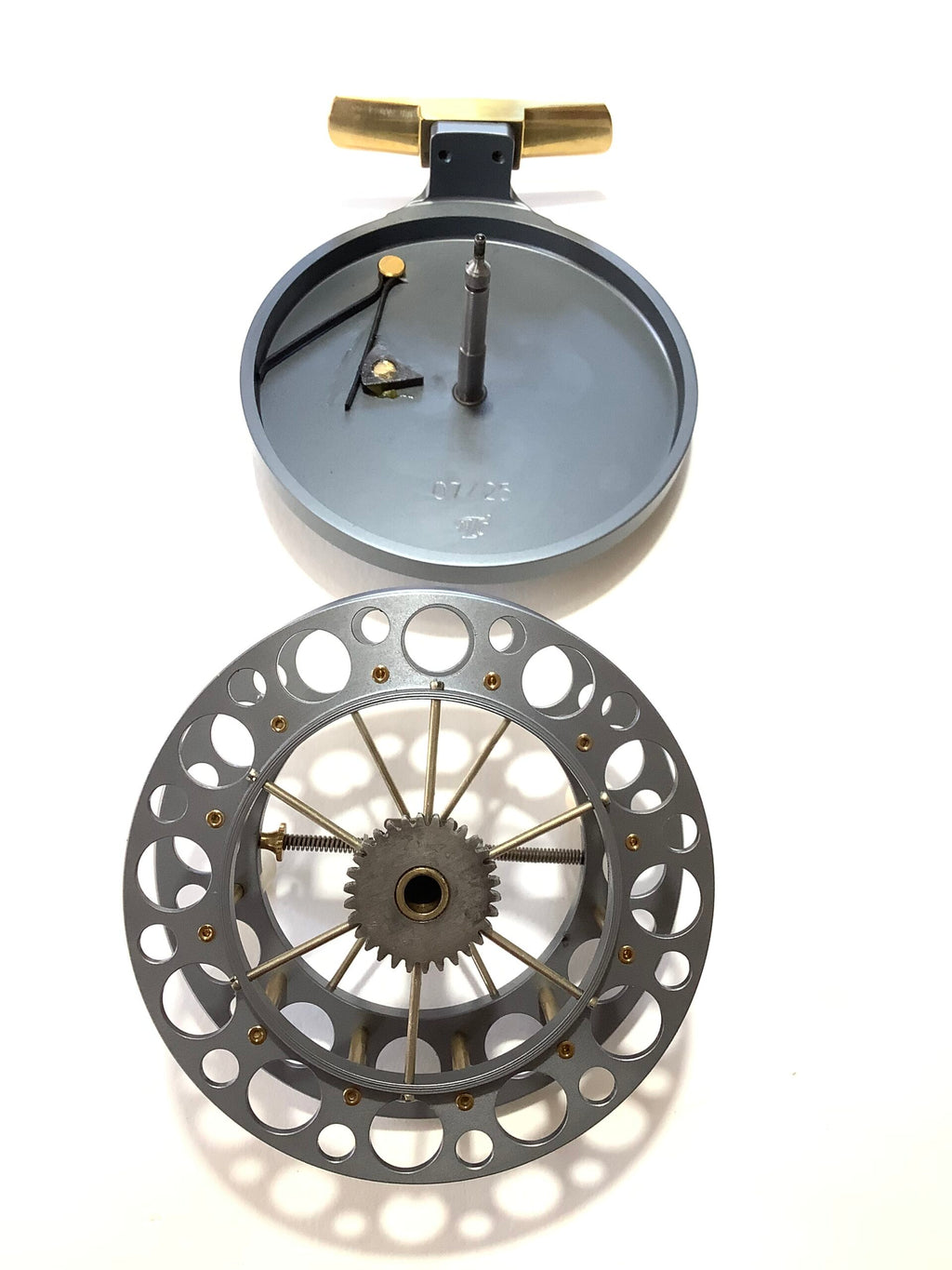 New unused Garry Mills T7 4” Centrepin Reel.