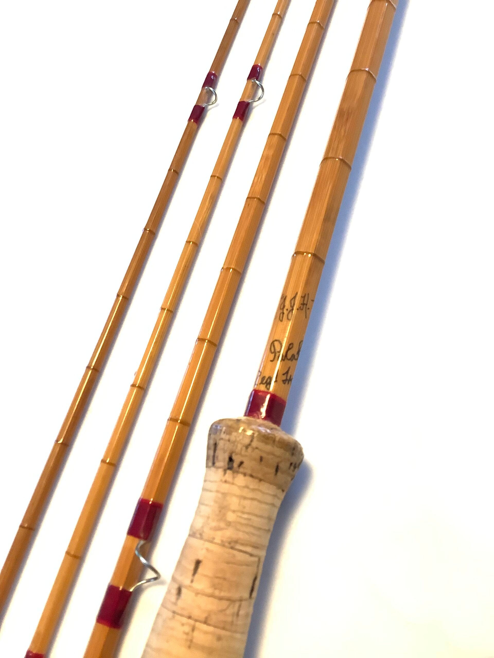 Hardy Bros J.J.H TRIUMPH 8ft 9” Palakona Fly Rod with twin Tips Leather Case