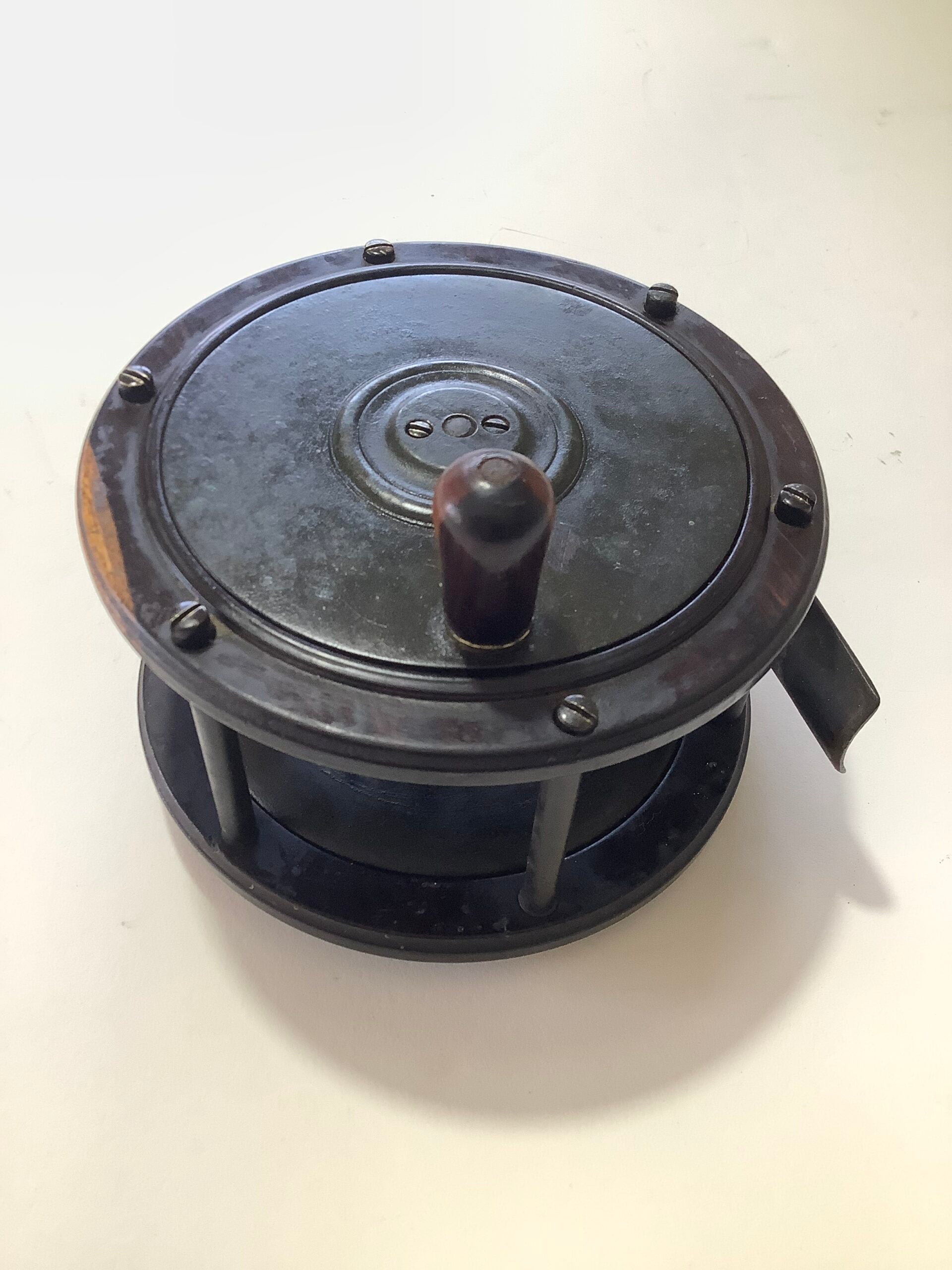 Antique Perth Salmon Fly Reel 4 1/2” Wide Drum