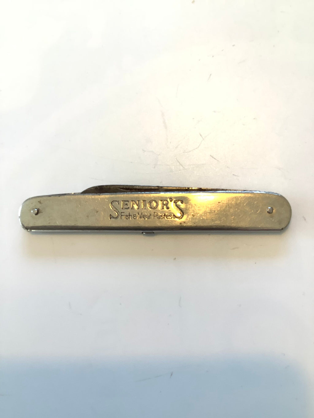 Vintage Seniors Fish Meat Pastes Pocket knife