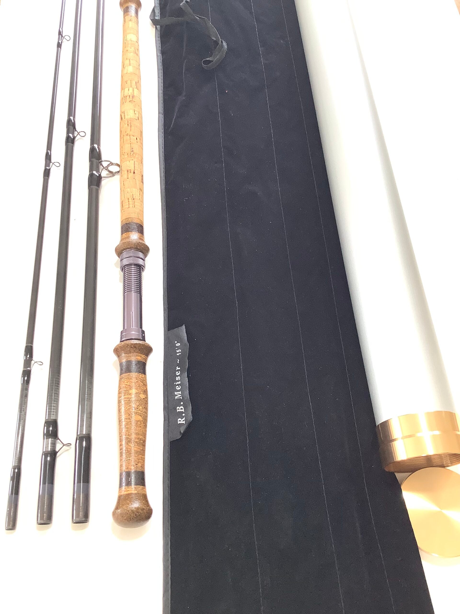 R.B MEISER 15ft 4pc MKS Spey Salmon Fly Rod – Antique & Vintage Fishing ...