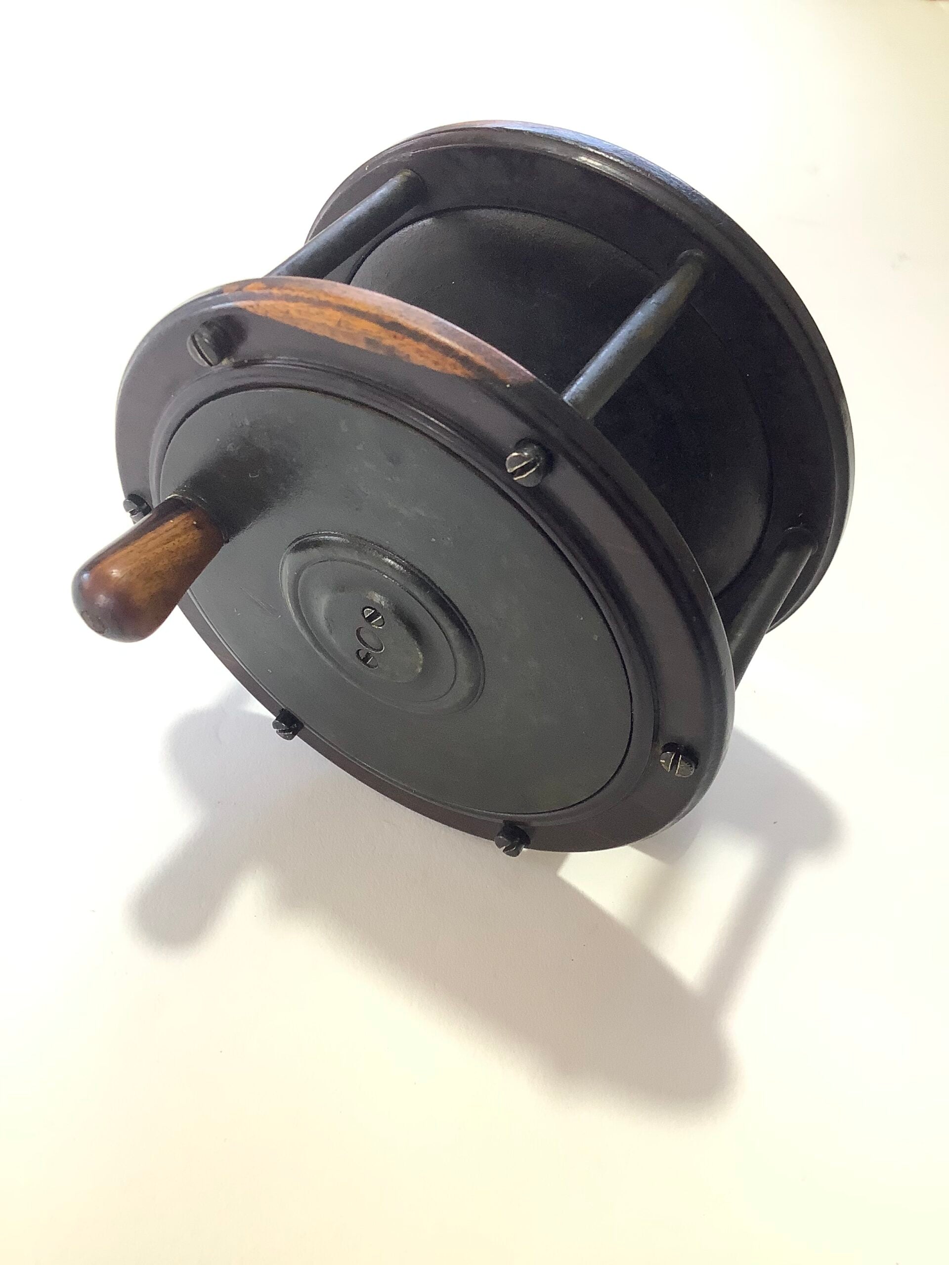 Antique Perth Salmon Fly Reel 4 1/2” Wide Drum