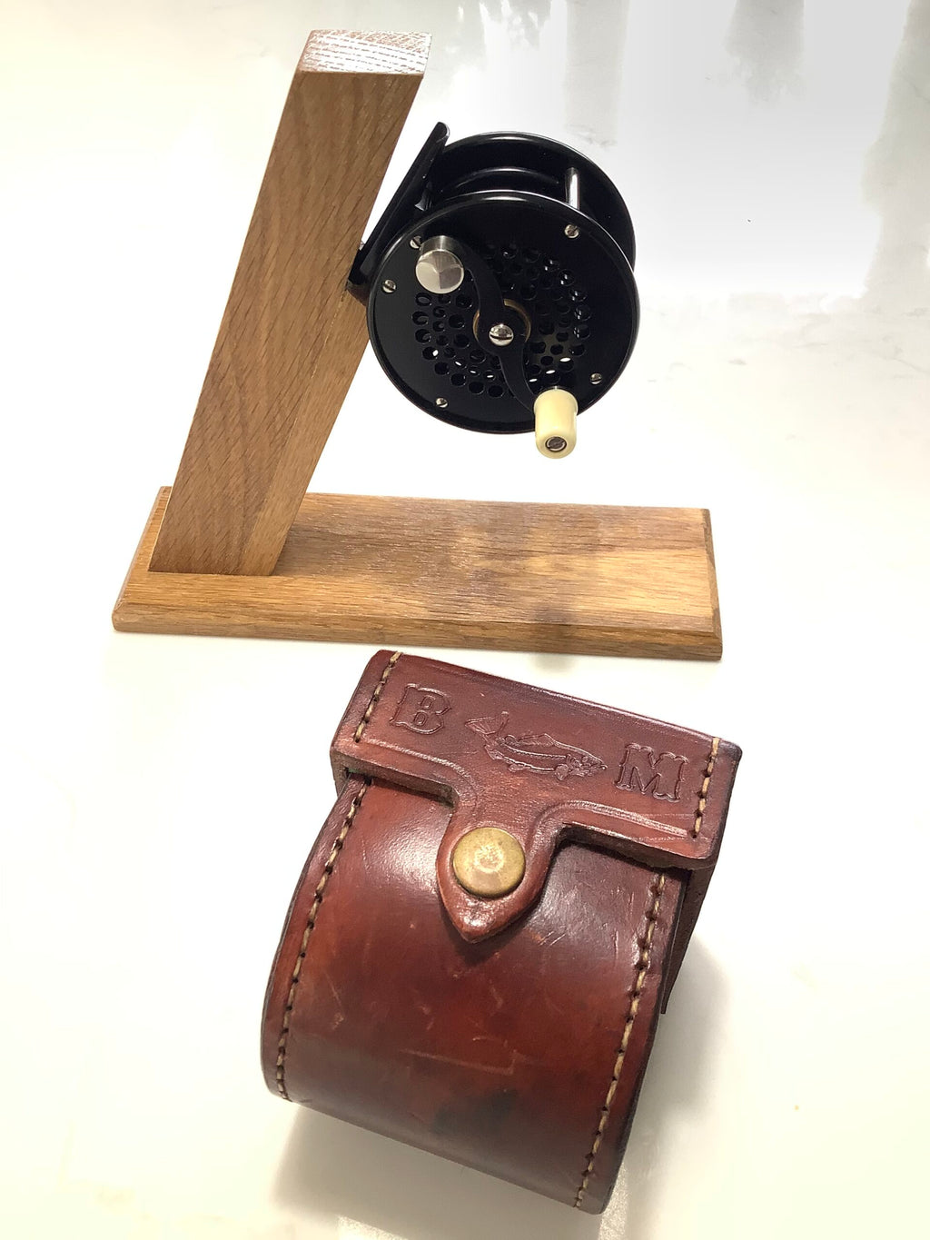 BO MOHLIN “ BABY TROUT “ Fly Reel as New with Leather Case