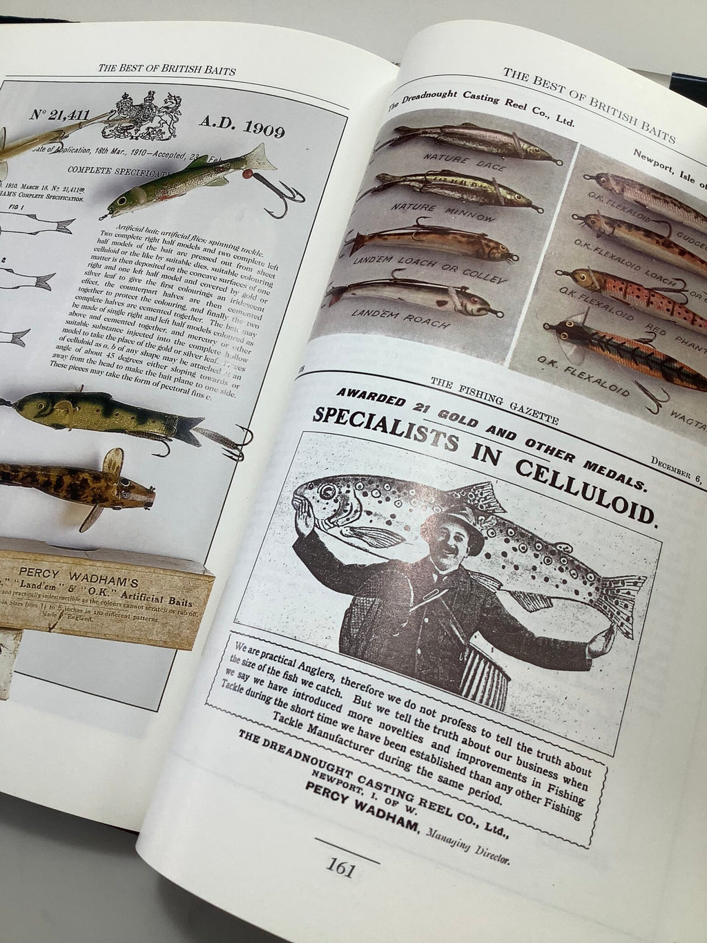 Collection of Vintage PERCY WADHAMS Baits/Lures