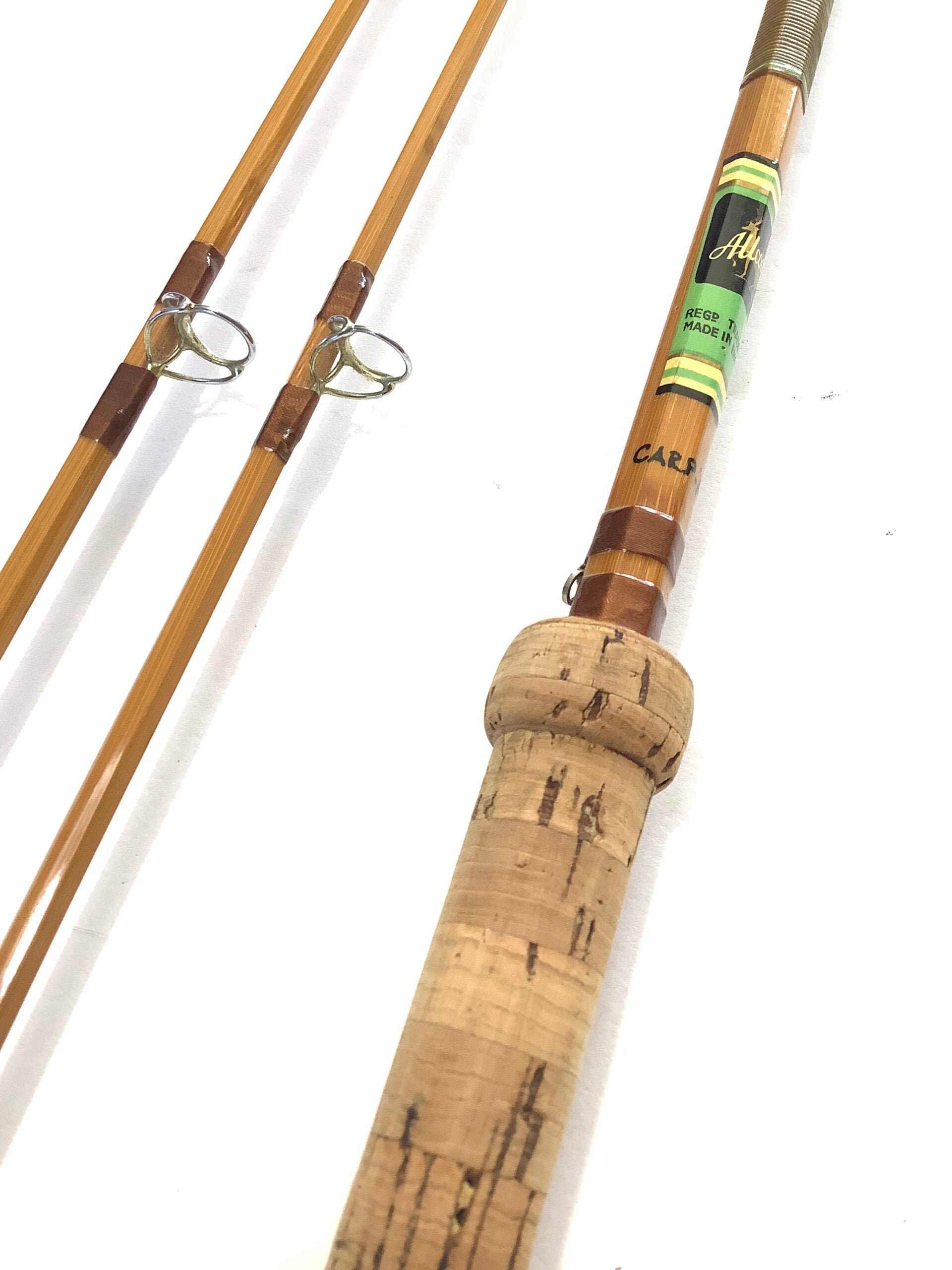 Scarce ALLCOCK Co 10FT CARP/AVON Two tips Built Cane Rod