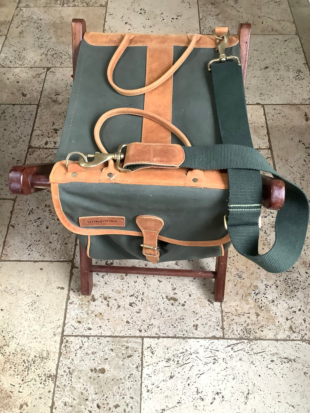 Traditional Quality SANDSTORM Folding Seat/Hold-all for All Outdoor Pursuits Fishing etc..