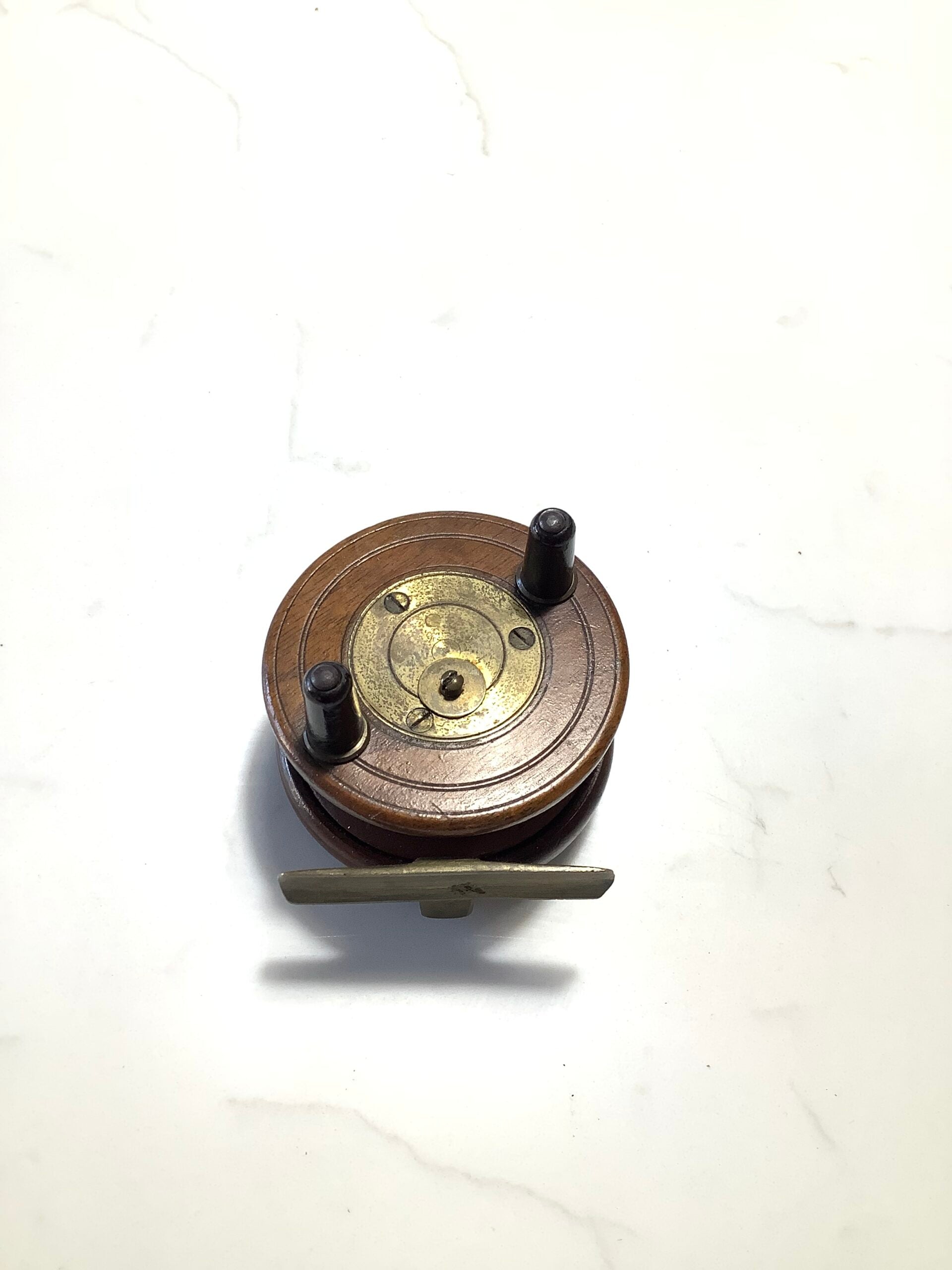 Antique Rare smallest size 2 1/2” Slater latch Nottingham Reel