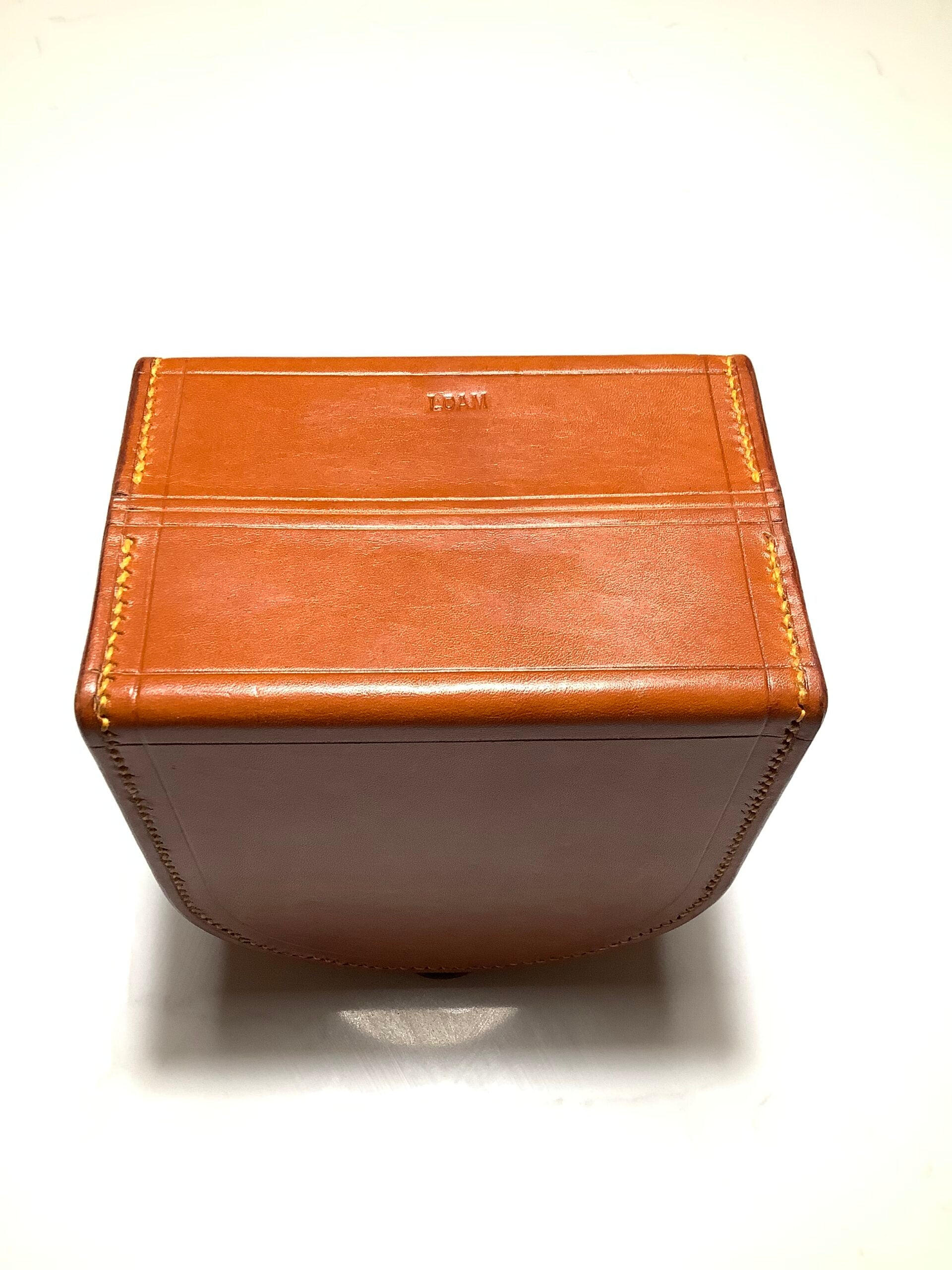 Newly Hand crafted Peter Loam Best London Leather Clam shell Centrepin case for a 4 3/4”