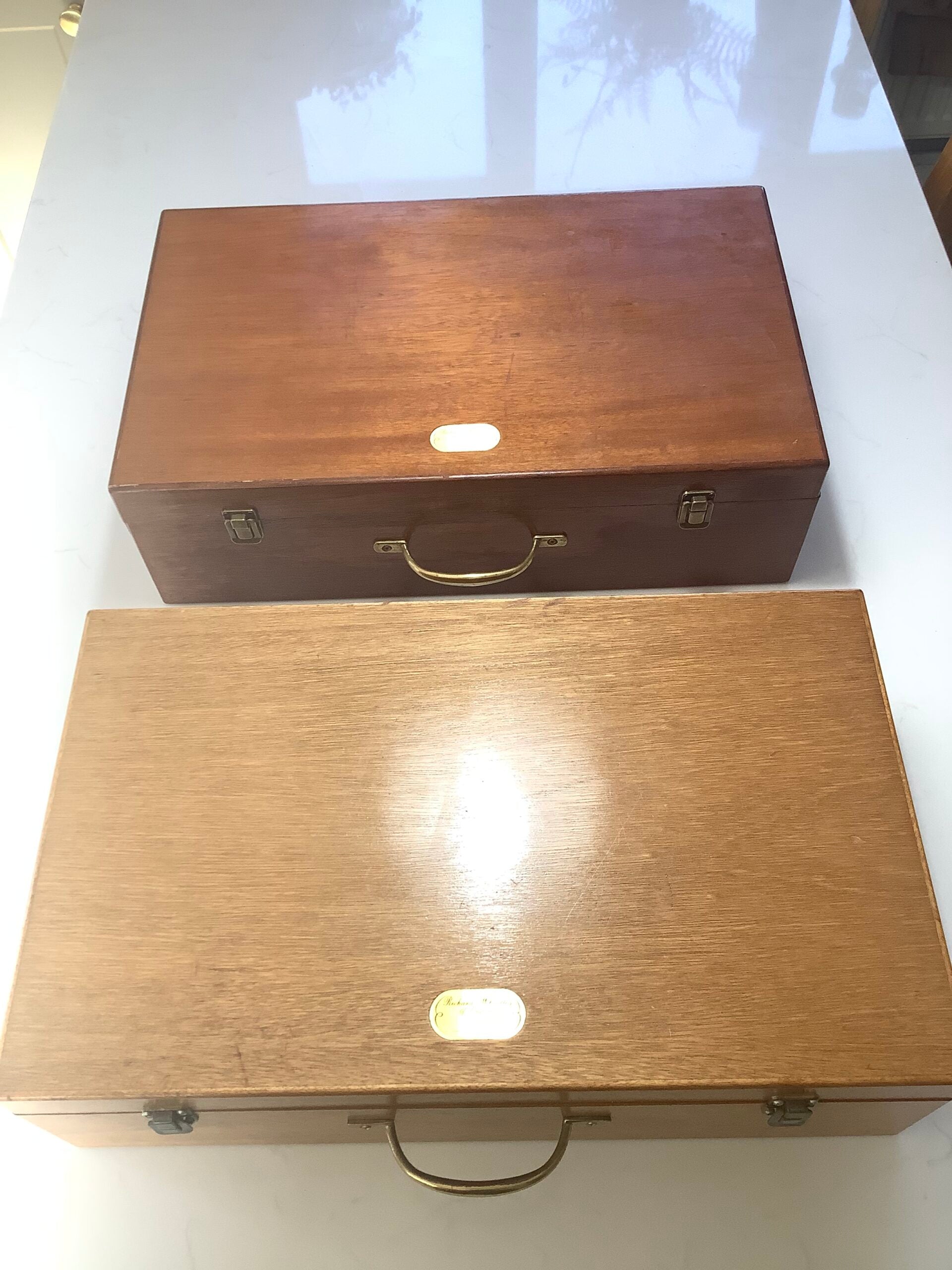 Richard Wheatley Large Mahogany Fly Tyers Cabinet
